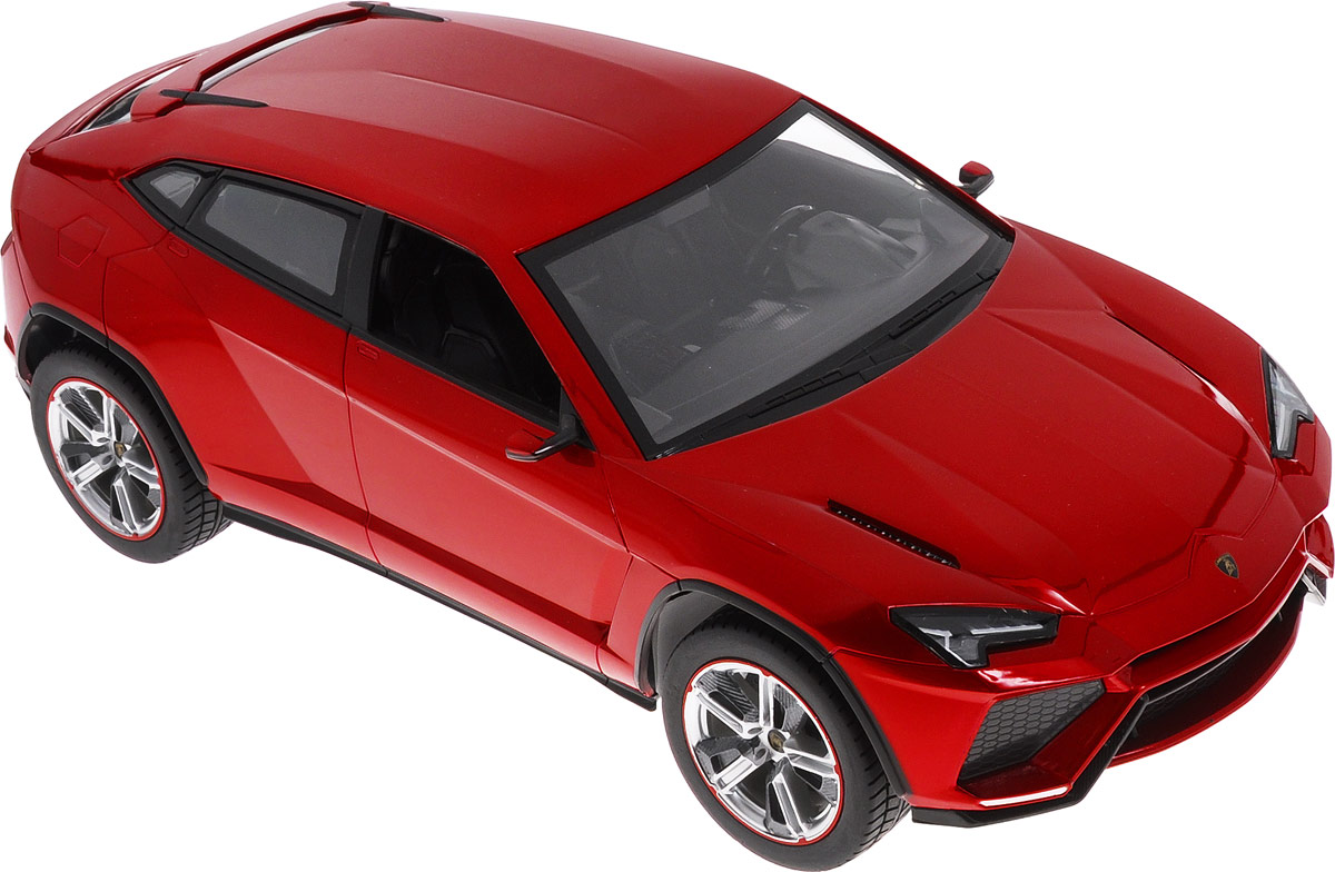 Rastar Радиоуправляемая модель Lamborghini Urus цвет красный73000 Rastar Радиоуправляемая модель Lamborghini Urus цвет красный73000Радиоуправляемая модель Rastar Lamborghini Urus станет отличным подарком любому мальчику! Все дети хотят иметь в наборе своих игрушек ослепительные, невероятные и модные автомобили на радиоуправлении. Тем более, если это автомобиль известной марки с проработкой всех деталей, удивляющий приятным качеством и видом. Одной из таких моделей является автомобиль на радиоуправлении Rastar Lamborghini Urus. Это точная копия настоящего авто в масштабе 1:14. Авто обладает неповторимым провокационным стилем и спортивным характером. Потрясающая маневренность, динамика и покладистость - отличительные качества этой модели. Возможные движения: вперед, назад, вправо, влево, остановка. При движении загораются фары и стоп-сигналы. Для работы игрушки необходимы 5 батареек типа АА напряжением 1,5V (не входят в комплект). Для работы пульта управления необходима 1 батарейка 9V типа Крона (не входит в комплект).