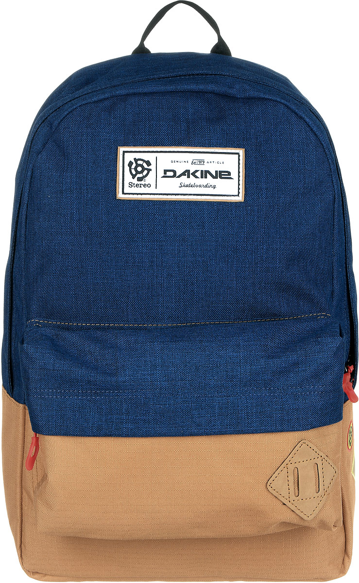 Рюкзак городской Dakine 365 Pack, цвет: темно-синий, светло-коричневый, 21 л00108315 8130085 Рюкзак городской Dakine 365 Pack, цвет: темно-синий, светло-коричневый, 21 л00108315 8130085Городской рюкзак Dakine 365 Pack выполнен из высококачественного полиэстера, имеет вместительное основное отделение, в которое с легкостью помещается папка формата A4. В рюкзаке имеется встроенное усиленное отделение для ноутбука и является отличным вариантом для учебы и отдыха! Вместительный карман органайзер с внутренним кармашком для телефона, фронтальный карман на молнии, два боковых кармана для напитков или мелочей - максимальная функциональность. Идеально подходит для ежедневных прогулок и приключений.