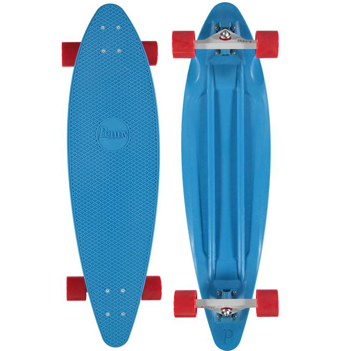 Лонгборд Penny Longboard 36, цвет: BluePNYCOMP36100 Лонгборд Penny Longboard 36, цвет: BluePNYCOMP36100Penny продукт 12-ти летнего опыта в производстве скейтбордов Бена Маккея. В Penny он вложил все что знал о дизайне и производстве, чтобы придумать качественную, крепкую, фановую и цветную виниловую доску пенни. PENNY комплект лонгборд для детей от 7-ми лет. Предназначен для активного отдыха.