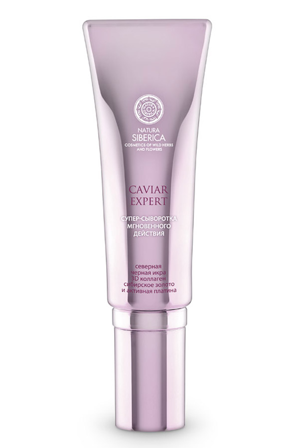 Natura Siberica Супер-сыворотка мгновенного действия Caviar Expert 30 мл086-0-34103 Natura Siberica Супер-сыворотка мгновенного действия Caviar Expert 30 мл086-0-34103Экстракт черной икры, всемирно известный своими уникальными омолаживающими свойствами, насыщен протеинами и коллагеном, минералами и витаминами, благодаря чему эффективно предотвращает процесс старения, активизирует процессы восстановления клеток и выработки коллагена. -Комплекс Platinum содержит нано-платину в активной форме в сочетании с пептидами, стимулирует синтез собственного коллагена и восстанавливает природный электрический баланс кожи, улучшая ее восприимчивость к питательным веществам. Доказанная клиническая эффективность (1): улучшение микрорельефа кожи и сокращение морщин на 61% увеличение синтеза коллагена I и III типа на 280,32%. -Активный комплекс пептидов Syn- Coll (содержание в креме 3%) стимулирует синтез собственного коллагена клетками кожи и защищает его структуру от разрушения энзимами в дальнейшем. Доказанная клиническая эффективность (2): разглаживание рельефа кожи на 12%. -Феруловая кислота (из Сибирского ириса) в сочетании с витаминами Е и С повышает...