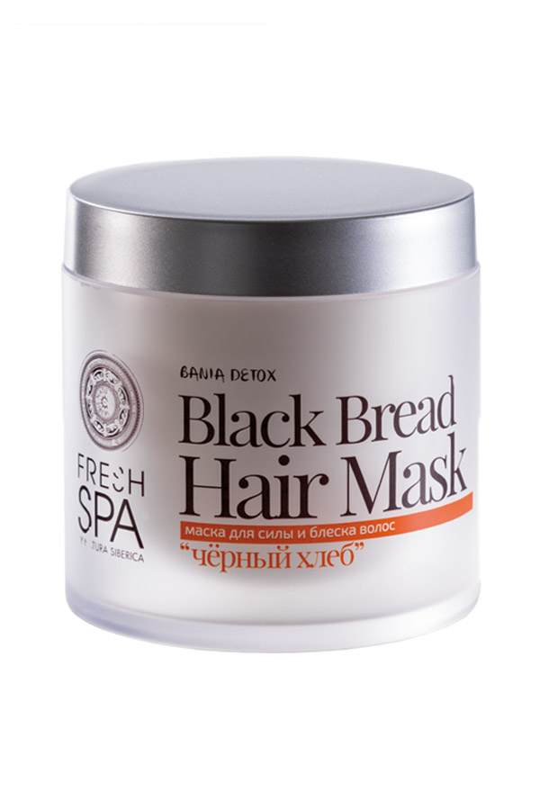 Natura Siberica Маска для силы и блеска волос Черный хлеб Bania Detox 400 мл086-04-33144 Natura Siberica Маска для силы и блеска волос Черный хлеб Bania Detox 400 мл086-04-33144Маска для силы и блеска волос «Черный хлеб» укрепляет волосы, моментально восстанавливает их естественный блеск и эластичность. Натуральные масла и экстракты дикорастущих сибирских трав глубоко проникают в волосы, питают и защищают их от потери влаги и негативных факторов окружающей среды. Органическая овсяница алтайская интенсивно питает и увлажняет кожу головы, восстанавливает и укрепляет волосы, делая их блестящими и послушными. В состав экстракта ржи входят витамин Е, витамины группы В, РР и А, которые улучшают обменные процессы, продлевая жизнь волоса, а также восстанавливают поврежденную структуру, делая волосы более послушными и ухоженными. Масло зародышей пшеницы оказывает укрепляющее, питательное и регенерирующее воздействие на структуру волос, ускоряет их рост.