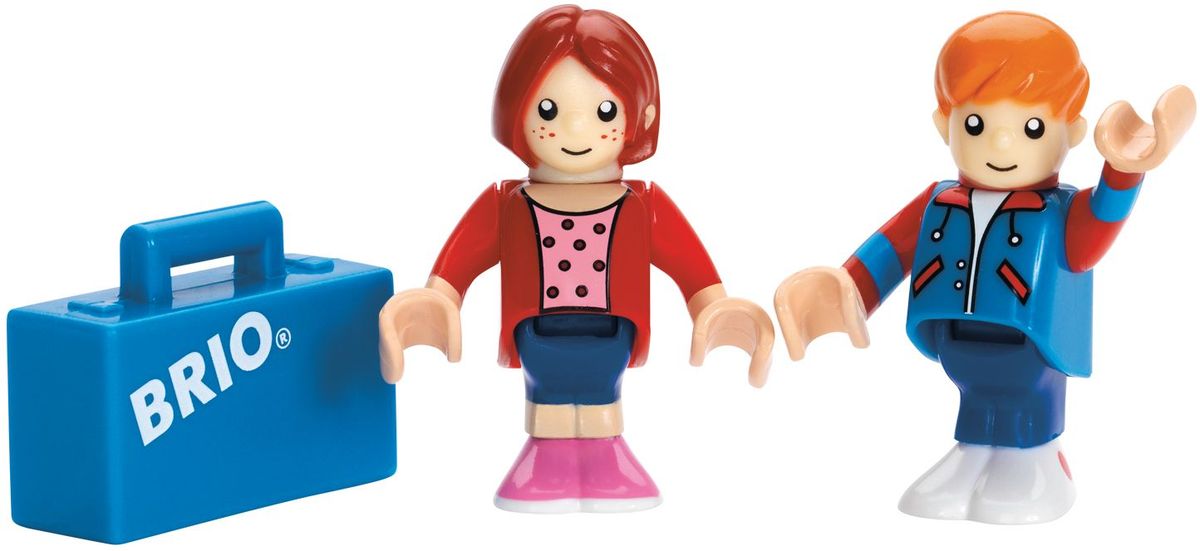 Brio Пассажиры33309 Brio Пассажиры333092 фигурки путешественников и чемоданчик в наборе. Легко умещаются в любые пассажирские вагончики.