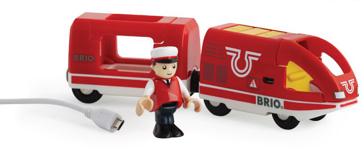 Brio Железная дорога с пассажирским поездом33746 Brio Железная дорога с пассажирским поездом33746BRIO пассажир.поезд,движ.вперед-назад с USB подзарядкой,1 фиг.,18х4х5см,кор.