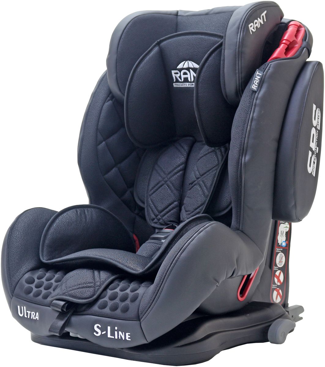 Rant Автокресло Ultra Isofix цвет черный от 9 до 36 кг4650070980588 Rant Автокресло Ultra Isofix цвет черный от 9 до 36 кг4650070980588Автокресло Rant Ultra Isofix - универсальное автокресло, предназначенное для детей весом от 9 до 36 кг (приблизительно с 9 месяцев до 12 лет). Это удобная, комфортная модель с хорошим уровнем безопасности. Корпус автокресла выполнен из ударопрочного пластика. Усиленная система боковой защиты SPS обеспечивает дополнительную защиту при боковых ударах. Система крепления автокресла оснащена фиксаторами для штатного ремня, делающими установку автокресла максимально надежной. Подголовник автокресла - объемный, глубокий. Высота регулируется в трех положениях. На подголовнике расположены направляющие для штатного ремня безопасности (используются в весовой категории от 15 кг, когда ребенок удерживается в кресле уже штатным ремнем безопасности, а не внутренними ремнями). Внутренние пятиточечные ремни безопасности с мягкими плечевыми накладками надежно удерживают малыша в автокресле. Ремни интегрированы в подголовник, регулируются по высоте одновременно с поднятием подголовника. Имеют...