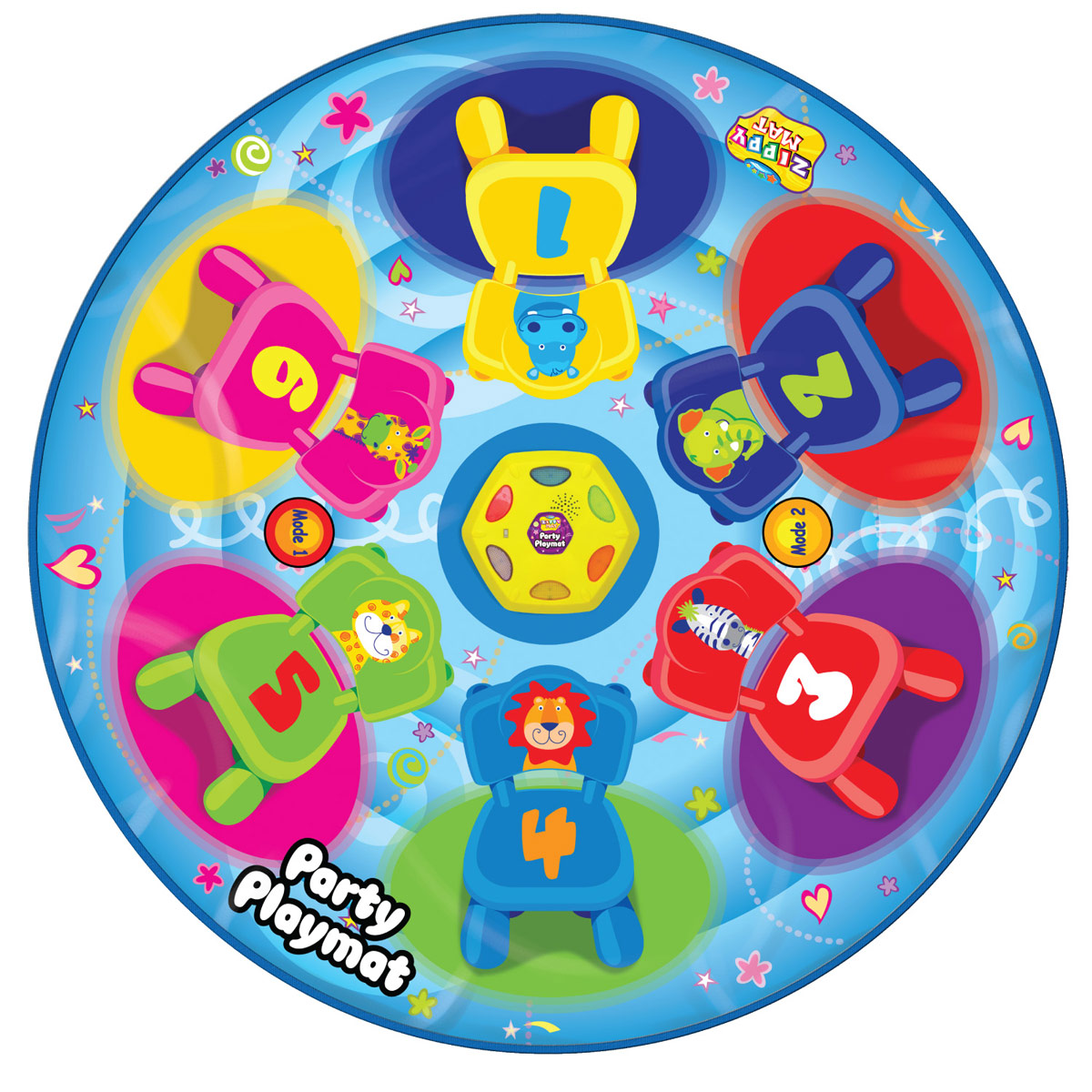Ami&Co Игровой коврик музыкальный Вечеринка для друзейSLW9781 Ami&Co Игровой коврик музыкальный Вечеринка для друзейSLW9781Музыкальный коврик Amico – это увлекательная игрушка для подвижных игр. Она способствуют всестороннему развитию ребенка, сочетая в себе элементы игры, танца и спорта. Коврики реагируют на прикосновения и содержат несколько интерактивных игр, сопровождающихся веселой музыкой и звуками. Веселая подвижная игра, в которой побеждает самый ловкий и быстрый. С таким ковриком любая развлекательная программа или вечеринка станет забавнее, веселее и интереснее! Игроки бегают вокруг коврика ,пока звучит музыка, и должны наступить на загорающиеся огоньки, как только она закончится. Каждый раз загорается на один огонек меньше пока не останется только один. 2 режимов игры, 6 мигающих огоньков, автоматическое отключение.
