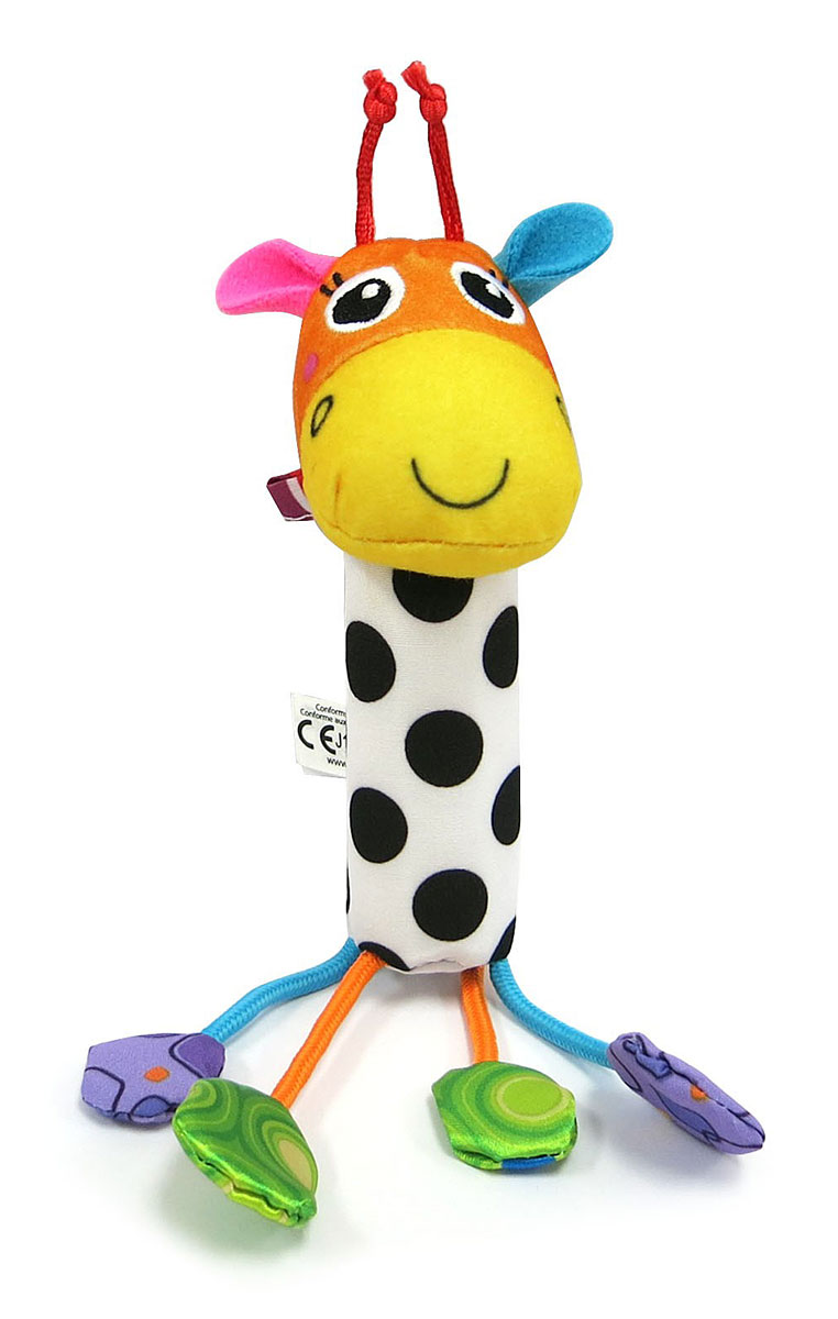 Lamaze Мягкая игрушка-погремушка Звонкий ЖирафLC27626RU Lamaze Мягкая игрушка-погремушка Звонкий ЖирафLC27626RUМягкая игрушка-погремушка Lamaze Звонкий Жираф станет любимой игрушкой вашего крохи. Игрушка выполнена из качественных и безопасных для детей материалов в виде очаровательного жирафа. Изготовлена погремушка из ярких разноцветных кусочков ткани, различных по своей текстуре. Лапки жирафа выполнены в виде кружочков на разноцветных шнурках. Голова жирафа является погремушкой, а тело выполнено в форме столбика, который малышу будет удобно держать в руке. Мягкая игрушка-погремушка способствует развитию мелкой моторики, тактильных ощущений, стимулирует цветовосприятие и учит концентрировать внимание.