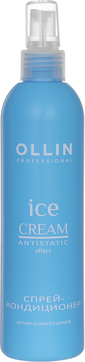 Ollin Спрей-кондиционер Ice Cream Spray Conditioner 250 мл724235 Ollin Спрей-кондиционер Ice Cream Spray Conditioner 250 мл724235Ollin Ice Cream Spray Conditioner Спрей-кондиционер уникальное косметическое средство по уходу за волосами. Это самое простое, по способу нанесения, вещество, которое к тому же, обладает большим положительным набором качеств. При длительных нагрузках спрей-кондиционер, богатый своей протеиновой основой, легко справляется с нехваткой питательных элементов в зимний период. Помимо питательных молекул, в составе препарата присутствуют фосфолипиды из шафрана и дополнительный растительный комплекс. Спрей легко подправит структуру волос, и надолго выровняет их кутикулу. Использование на постоянной основе такого замечательного спрея, позволит окружающим увидеть вас гладкой, изящной и обворожительной.