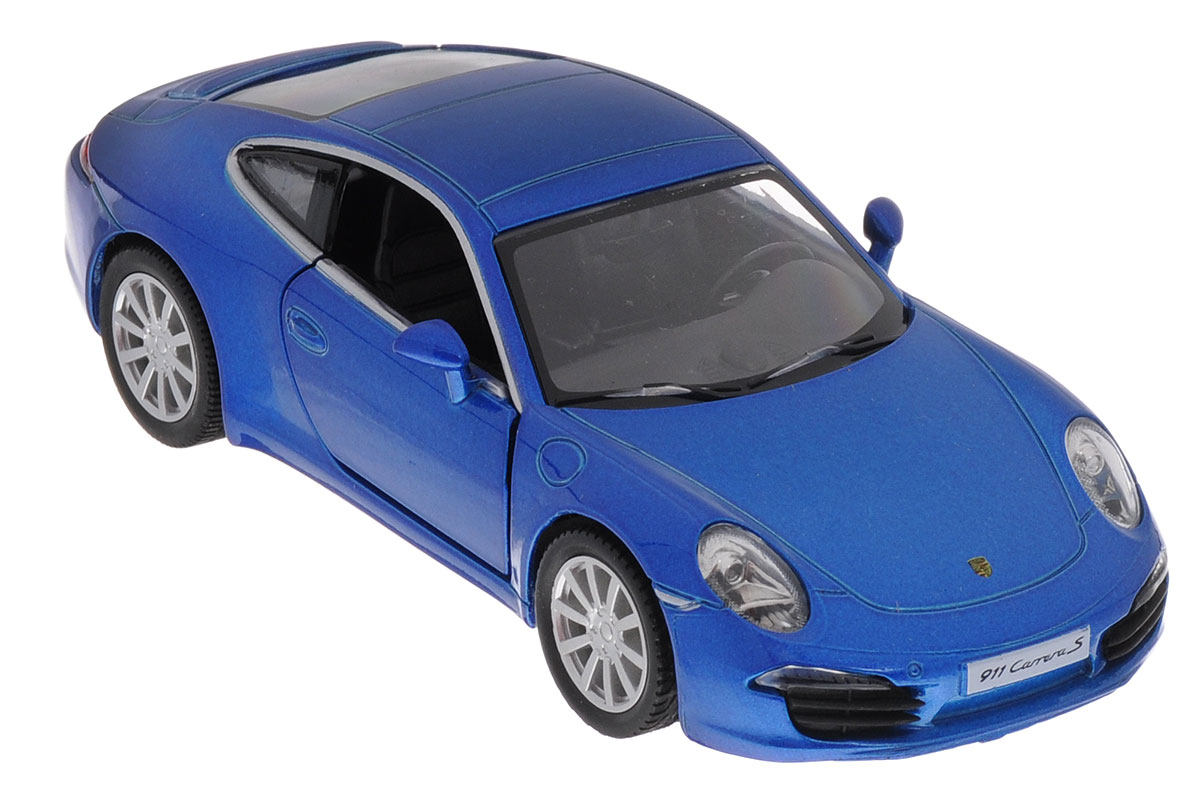 Uni-Fortune Toys Модель автомобиля Porsche 911 Carrera S554010Z(E) Uni-Fortune Toys Модель автомобиля Porsche 911 Carrera S554010Z(E)Porsche 911 Carrera S - спортивный автомобиль производства немецкой компании Porsche AG в кузове двухдверное купе или кабриолет на его основе, в разных поколениях производящегося с 1964 года по наши дни. Модель автомобиля Uni-Fortune Toys Porsche 911 Carrera S будет отличным подарком как ребенку, так и взрослому коллекционеру. Благодаря броской внешности и великолепной точности автомобиль станет подлинным украшением любой коллекции авто. Модель выполнена в масштабе 1/32. Модель будет долго служить своему владельцу благодаря металлическому корпусу с элементами из пластика. Передние двери машины открываются. Машинка обладает инерционным механизмом, ее необходимо отвести назад, затем отпустить - и она быстро поедет вперед. Шины обеспечивают отличное сцепление с любой поверхностью пола. Модель автомобиля обязательно понравится вашему ребенку и станет достойным экспонатом любой коллекции.