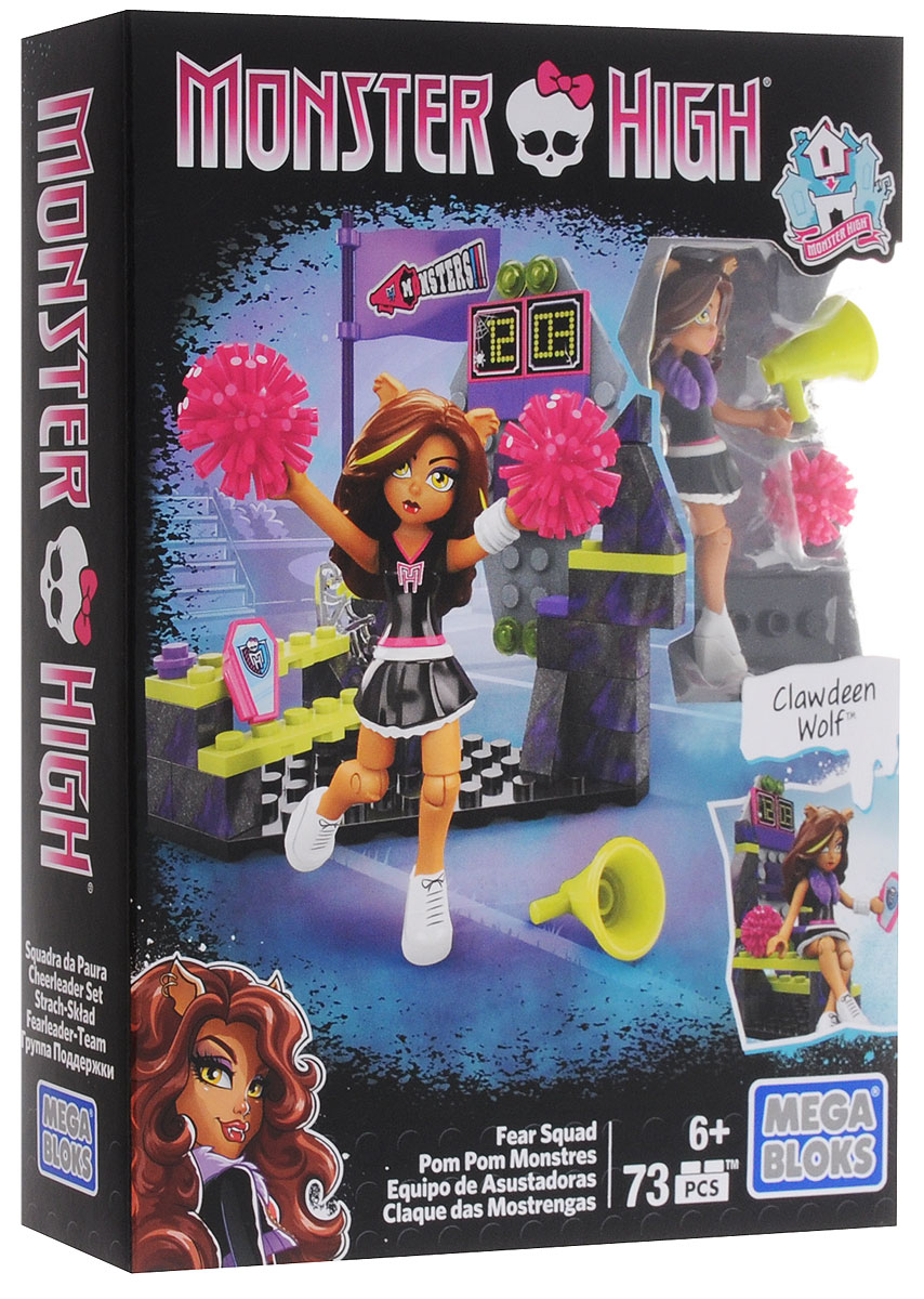 Mega Bloks Monster High Конструктор Группа поддержкиDLB78 Mega Bloks Monster High Конструктор Группа поддержкиDLB78Сегодня день большой игры! Клодин Вульф поддерживает свою команду! Помогите Клодин привести команду к победе с конструктором Mega Bloks: Monster High Группа поддержки. В своем потрясающем костюме Клодин может улыбаться толпе и принимать убийственные позы для победы команды! Поверните табло, чтобы узнать о секретном инструменте поддержки. Затем помогите Клодин показать ее призрачный дух на поле с мегафоном и розовыми помпонами. Пусть толпа ревет! Собирая конструктор, ребенок разовьет внимание, воображение, мелкую моторику рук, пространственное и логическое мышления, а собранная своими руками игрушка будет для него гораздо дороже, чем готовая - ведь он вложил в нее свой драгоценный труд.