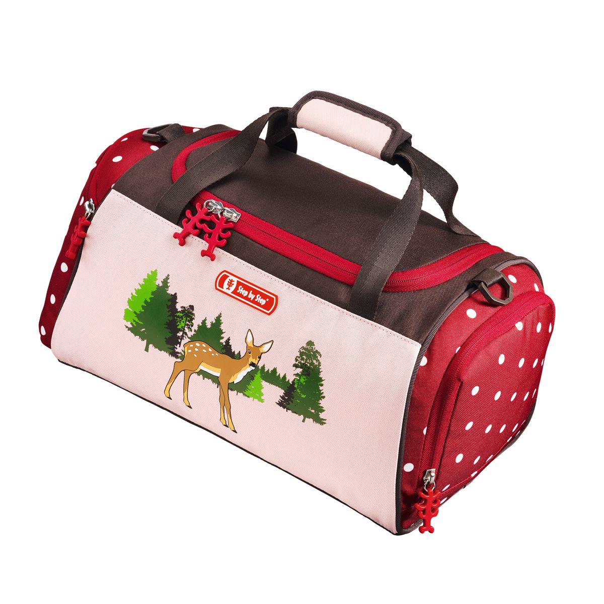 Hama Сумка спортивная Step By Step Lovely Deer129082 Hama Сумка спортивная Step By Step Lovely Deer129082Сумка спортивная Step By Step Lovely Deer полиэстер розовый/рисунок
