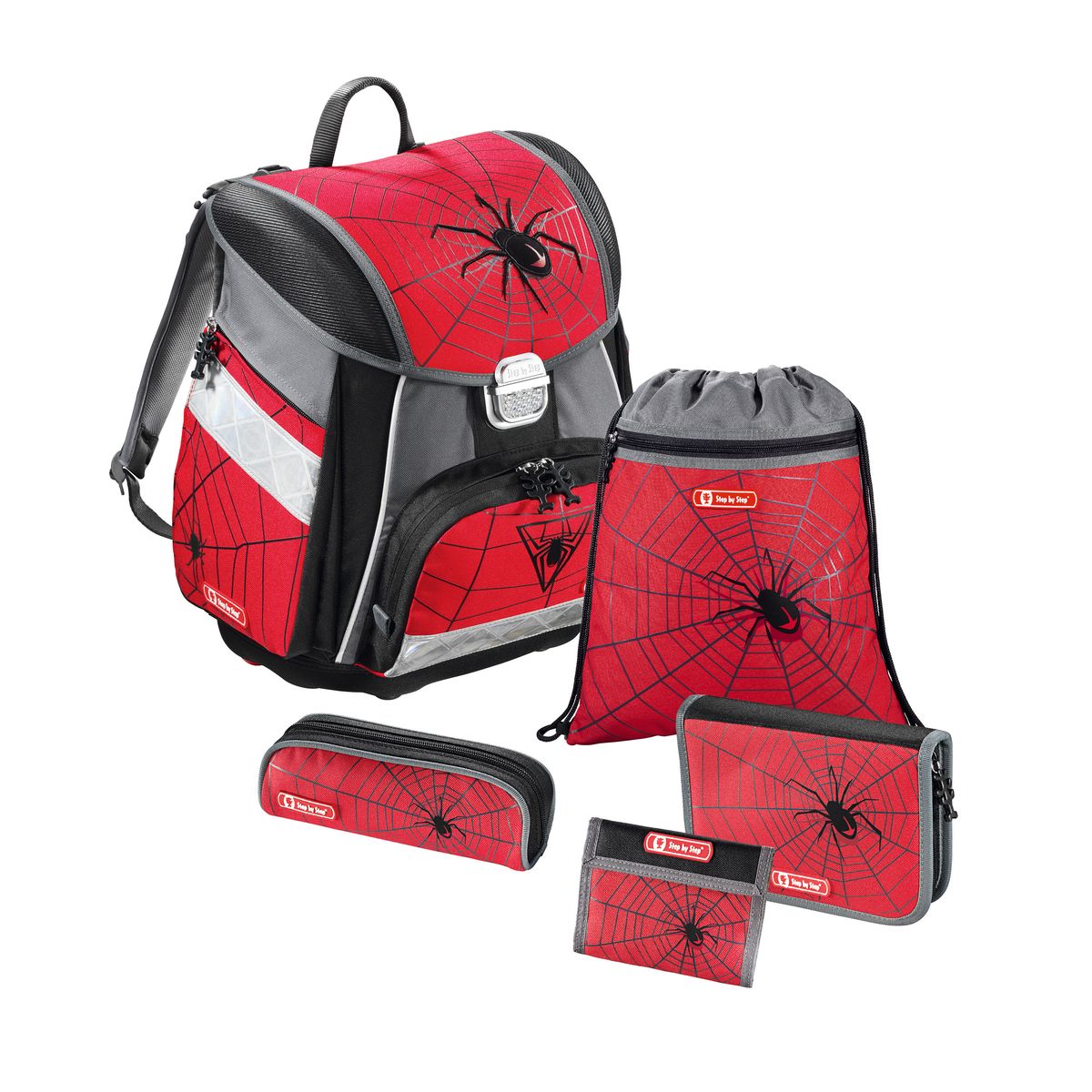 Hama Ранец школьный Step By Step Touch Black Widow с наполнением Hama Ранец школьный Step By Step Touch Black Widow с наполнением