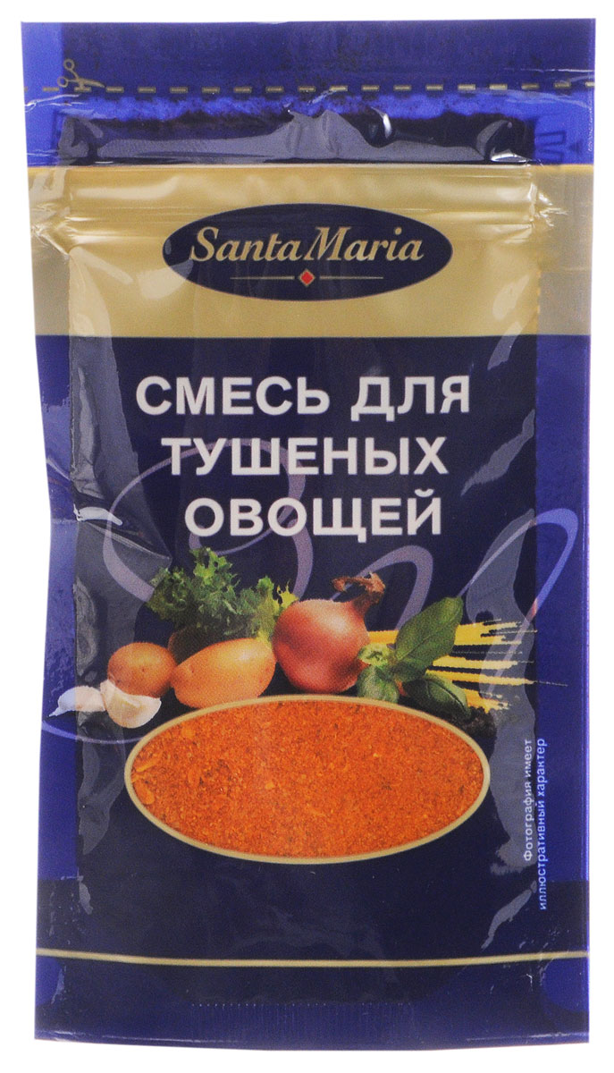 Santa Maria Смесь для тушеных овощей, 25 г17639 Santa Maria Смесь для тушеных овощей, 25 г17639Смесь для тушеных овощей Santa Maria подходит для приготовления всех видов паэльи, морепродуктов и рыбы.