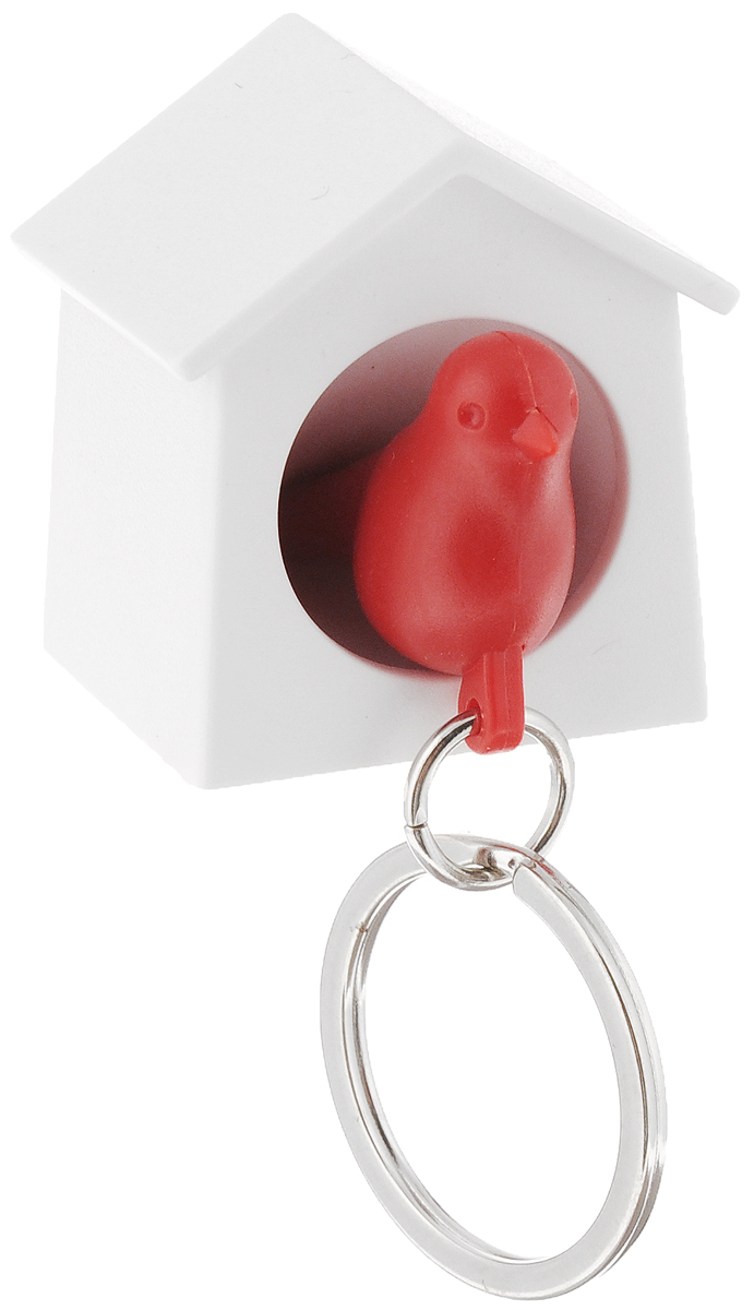 Держатель для ключей Qualy Mini Sparrow, цвет: красный, белыйQL10184-WH-RD Держатель для ключей Qualy Mini Sparrow, цвет: красный, белыйQL10184-WH-RDДержатель для ключей Qualy Mini Sparrow выполнен в виде домика, где живет маленькая птичка. Птичка снабжена металлическим кольцом для крепления на ключи и свистком - когда вы уже готовы к выходу из дома или только что пришли, об этом можно оповестить всю семью, а также пошуметь или позвать на помощь в случае опасности. Прикрепите домик-держатель возле входной двери, и вы всегда будете знать, где ваш ключ. А если завести отдельный комплект для каждого члена семьи, при входе в квартиру сразу поймете, кто уже дома. Такой держатель - это забавный и оригинальный аксессуар. Пусть ваш ключ обретет свое законное место, а заодно и симпатичный брелок. Держатель имеет отверстие для подвешивания на стену. Размер птички: 3,9 х 1,3 х 2,5 см. Размер домика: 3,5 х 3 х 4 см.