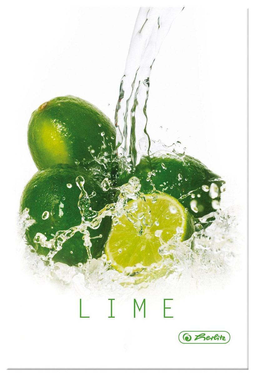 Herlitz Книжка записная Fresh Fruit Лайм 96 листов в клетку формат А511292893 Herlitz Книжка записная Fresh Fruit Лайм 96 листов в клетку формат А511292893Записная книжка Herlitz Лайм из серии Fresh Fruit подойдет как для рабочих, так и школьных заметок. Она содержит 96 листов формата А5 в клетку без полей. Обложка выполнена из качественного картона. Склеенный внутренний блок гарантирует надежное крепление листов. Записная книжка Herlitz Лайм из серии Fresh Fruit станет достойным аксессуаром среди ваших канцелярских принадлежностей. Вы можете не только любоваться сладостью фруктов, но и попробовать их на вкус: на большинстве изделий серии Fresh Fruit имеется QR-код. Просканируйте его своим смартфоном и получите фруктовый рецепт летних блюд.