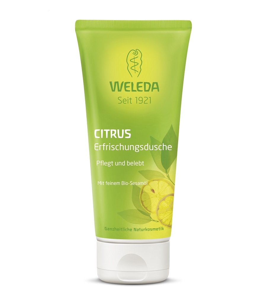 Weleda Гель для душа Цитрусовый, освежающий, 200 мл8827 Weleda Гель для душа Цитрусовый, освежающий, 200 мл8827Цитрусовый освежающий гель для душа Weleda Citrus с ароматом созревших на солнце лимонов дарит оживляющую свежесть и новую энергию. Ощутите свежий, несущий ощущение легкости аромат цитрусовых, выращенных с соблюдением биоконтроля, пока мягкие сахарные тенсиды нежно очищают вашу кожу. ценное кунжутное масло, особенно богатое насыщенными жирными кислотами, сохранит естественную мягкость вашей кожи и предотвратит ее высыхание. Характеристики: Объем: 200 мл. Производитель: Германия. Артикул: 8827. Товар сертифицирован.