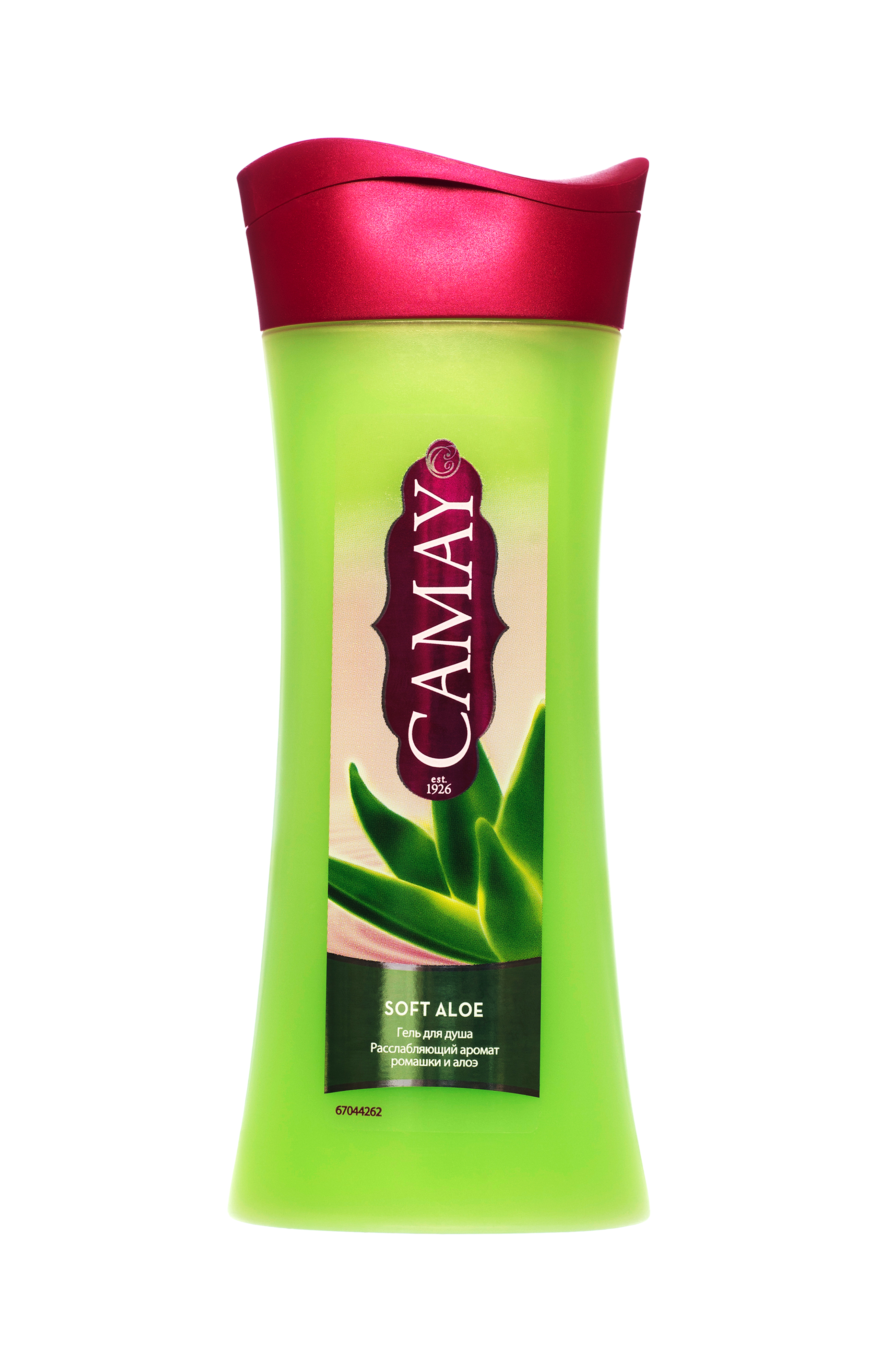 CAMAY Гель для душа Нежное алое 250мл05300181 CAMAY Гель для душа Нежное алое 250мл05300181Гель для душа Soft Aloe (Нежное алоэ) с расслабляющим ароматом ромашки и алоэ вера поможет не только смыть с себя напряжение, но и мягко очистит кожу, делая ее нежной и ухоженной.