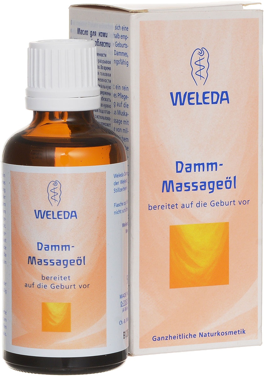 Weleda Масло для подготовки интимной области к родам, 50 мл9510 Weleda Масло для подготовки интимной области к родам, 50 мл9510Все женщины мечтают о родах, в которых не будет разрывов и разрезов по медицинским показаниям. Регулярный массаж промежности маслом для массажа Weleda помогает повысить эластичность кожи и тканей, таким образом, что они смогут лучше растягиваться во время родов. Массаж промежности стимулирует кровообращение и увеличивает обмен веществ в тканях, а чистое миндальное масло и масло проросшей пшеницы повышают эластичность и растяжимость ткани. При этом снижается риск разрывов во время родов. Сочетание эфирных масел шалфея мускатного и розы придает продукту приятный деликатный аромат. Маслом для массажа можно пользоваться, начиная с 34-й недели беременности. Рекомендации по применению: При склонности к преждевременным схваткам нужно отказаться от подготовительного массажа промежности. При неуверенности, связанной с проведением массажа промежности, пожалуйста, обратитесь за советом к акушерке или врачу. Товар сертифицирован.
