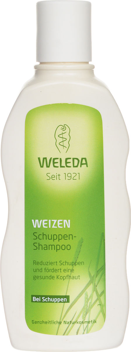 Weleda Шампунь от перхоти, с экстрактом пшеницы, 190 мл9557 Weleda Шампунь от перхоти, с экстрактом пшеницы, 190 мл9557Шампунь Weleda уменьшает образование перхоти и оздоравливает кожу головы. Обладающий бодрящим ароматом шампунь с маслом зародышей пшеницы, экстракта иглицы, фиалки трехцветной и шалфея уменьшает образование перхоти, бережно очищает волосы и кожу головы и оздоравливает кожу. Мягкая рецептура создана для восстановления здоровья кожи головы и естественной красоты ваших волос. Моющие вещества природного происхождения. Продукты не содержат ингредиентов на основе минеральных масел, а так же синтетических ароматизаторов, красителей и консервантов. Не содержит силикона. Протестировано дерматологами. Товар сертифицирован.