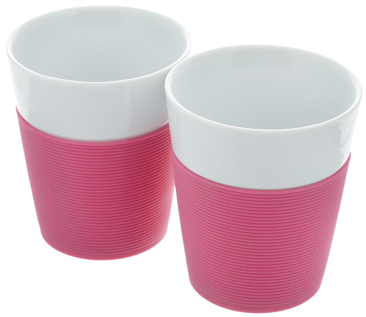 Набор стаканов Bodum Bistro, 0,3 л, 2 штA11582-634-Y15 Набор стаканов Bodum Bistro, 0,3 л, 2 штA11582-634-Y15Набор стаканов Bodum Bistro состоит из 2 фарфоровых стаканов высокого качества. Изделия обернуты яркой силиконовой лентой, которая защищает вашу руку от чрезмерно высокой температуры напитка. Такие стаканы приятны на ощупь и позволяют удобно держать стакан в руках. Благодаря двойным стенкам, напиток в такой кружке остается горячим гораздо дольше. Такой набор порадует вас и ваших близких своим ярким дизайном и удивит своим качеством. Диаметр стакана (по верхнему краю): 8,5 см. Высота стенки: 10 см. Диаметр основания: 6 см.