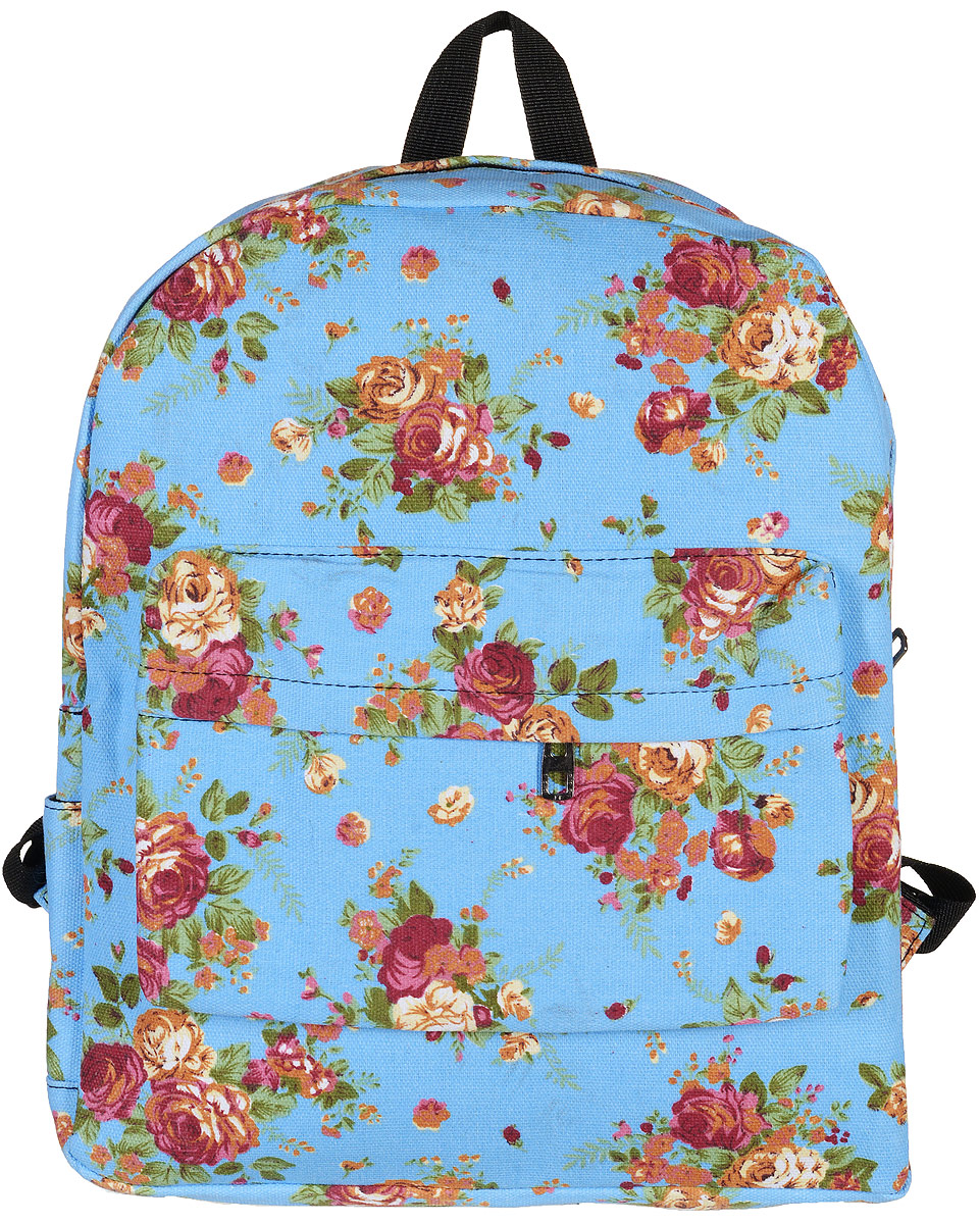 Рюкзак женский Kawaii Factory Flower Bouquets, цвет: голубой. KW102-000055KW102-000055 Рюкзак женский Kawaii Factory Flower Bouquets, цвет: голубой. KW102-000055KW102-000055Нежный рюкзак с цветочным принтом Flower Bouquets от Kawaii Factory приведет в восторг многих девушек. Романтичные цветы отлично подчеркнут женственность и элегантность хозяйки. Рюкзак очень прочный и вместительный. В нем можно разместить необходимое количество вещей для спорта или учебы. Прочные качественные лямки удобно распределят вес так, чтобы спина не уставала к концу активного дня в городе. Снаружи есть карман на молнии. Внутри большой карман без застежки и карман для телефона и мелочей. Благодаря отличной эргономичности прогулочный рюкзак будет практически невесомым на вашей спине. Простой, но в то же время стильный - он определенно выделит своего обладателя из толпы и непременно поднимет настроение. А яркий современный дизайн, который является основной фишкой данной модели, будет радовать глаз.