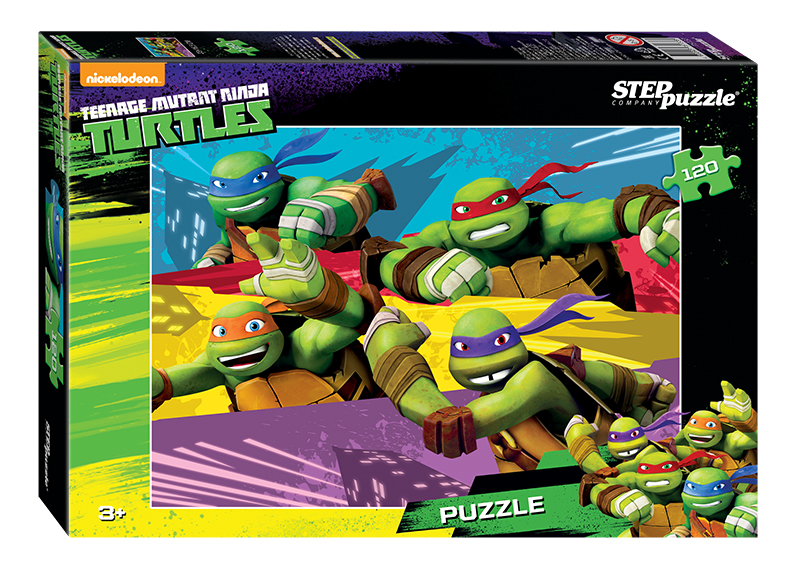 Step Puzzle Пазл Черепашки Ниндзя 75137_575137_5 Step Puzzle Пазл Черепашки Ниндзя 75137_575137_5Пазл Черепашки Ниндзя создан по мотивам мультфильма Черепашки Ниндзя. История рассказывает о приключениях четырех братьев-черепашек Леонардо, Донателло, Рафаэля, Микеланджело и их учителя полукрысы-получеловека Сплинтера.