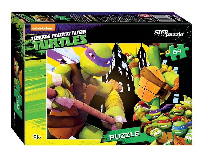 Step Puzzle Пазл Черепашки Ниндзя 71145_271145_2 Step Puzzle Пазл Черепашки Ниндзя 71145_271145_2Пазл Черепашки Ниндзя создан по мотивам мультфильма Черепашки Ниндзя. История рассказывает о приключениях четырех братьев-черепашек Леонардо, Донателло, Рафаэля, Микеланджело и их учителя полукрысы-получеловека Сплинтера.