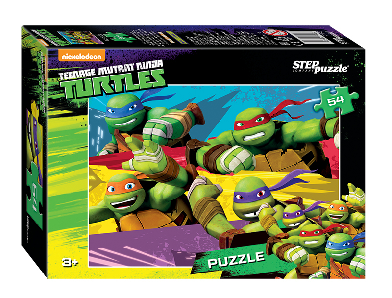 Step Puzzle Пазл Черепашки Ниндзя 71145_471145_4 Step Puzzle Пазл Черепашки Ниндзя 71145_471145_4Пазл Черепашки Ниндзя создан по мотивам мультфильма Черепашки Ниндзя. История рассказывает о приключениях четырех братьев-черепашек Леонардо, Донателло, Рафаэля, Микеланджело и их учителя полукрысы-получеловека Сплинтера.
