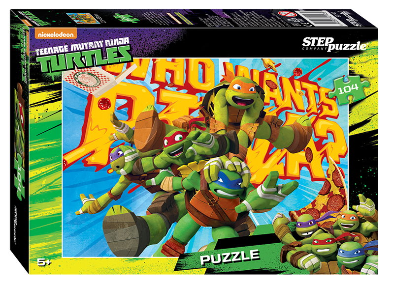Step Puzzle Пазл Черепашки Ниндзя 8214382143 Step Puzzle Пазл Черепашки Ниндзя 8214382143Пазл Черепашки Ниндзя создан по мотивам мультфильма Черепашки Ниндзя. История рассказывает о приключениях четырех братьев-черепашек Леонардо, Донателло, Рафаэля, Микеланджело и их учителя полукрысы-получеловека Сплинтера.