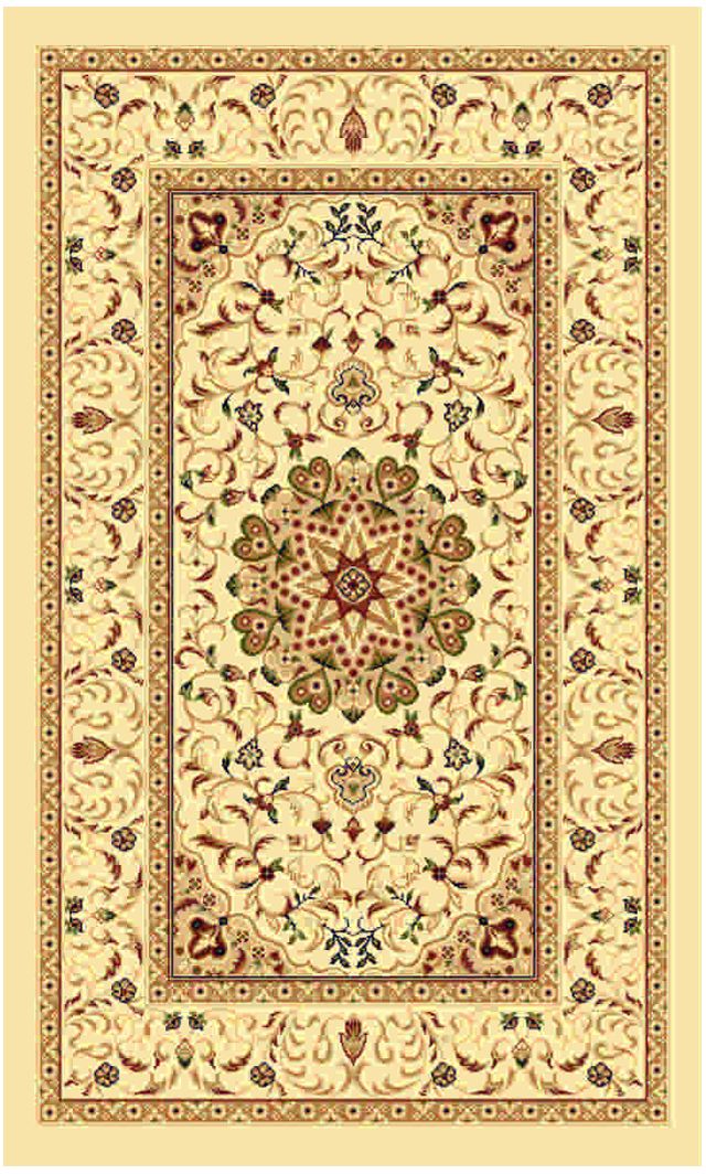 Ковер Kamalak tekstil, прямоугольный, 60 x 110 см. УК-0377УК-0377 Ковер Kamalak tekstil, прямоугольный, 60 x 110 см. УК-0377УК-0377Ковер Kamalak Tekstil изготовлен из прочного синтетического материала heat-set, улучшенного варианта полипропилена (эта нить получается в результате его дополнительной обработки). Полипропилен износостоек, нетоксичен, не впитывает влагу, не провоцирует аллергию. Структура волокна в полипропиленовых коврах гладкая, поэтому грязь не будет въедаться и скапливаться на ворсе. Практичный и износоустойчивый ворс не истирается и не накапливает статическое электричество. Ковер обладает хорошими показателями теплостойкости и шумоизоляции. Оригинальный рисунок позволит гармонично оформить интерьер комнаты, гостиной или прихожей. За счет невысокого ворса ковер легко чистить. При надлежащем уходе синтетический ковер прослужит долго, не утратив ни яркости узора, ни блеска ворса, ни упругости. Самый простой способ избавить изделие от грязи - пропылесосить его с обеих сторон (лицевой и изнаночной). Влажная уборка с применением шампуней и моющих средств не противопоказана. ...