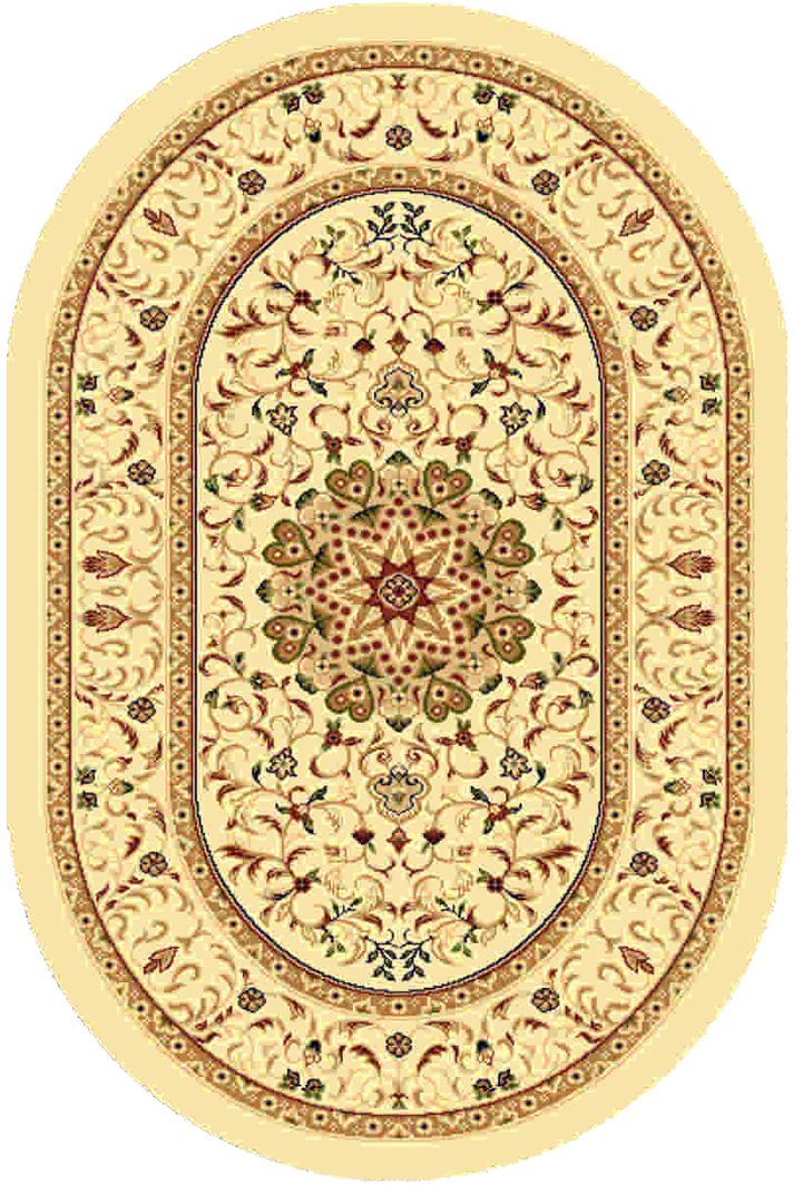 Ковер Kamalak tekstil, овальный, 100 x 150 см. УК-0374УК-0374 Ковер Kamalak tekstil, овальный, 100 x 150 см. УК-0374УК-0374Ковер Kamalak Tekstil изготовлен из прочного синтетического материала heat-set, улучшенного варианта полипропилена (эта нить получается в результате его дополнительной обработки). Полипропилен износостоек, нетоксичен, не впитывает влагу, не провоцирует аллергию. Структура волокна в полипропиленовых коврах гладкая, поэтому грязь не будет въедаться и скапливаться на ворсе. Практичный и износоустойчивый ворс не истирается и не накапливает статическое электричество. Ковер обладает хорошими показателями теплостойкости и шумоизоляции. Оригинальный рисунок позволит гармонично оформить интерьер комнаты, гостиной или прихожей. За счет невысокого ворса ковер легко чистить. При надлежащем уходе синтетический ковер прослужит долго, не утратив ни яркости узора, ни блеска ворса, ни упругости. Самый простой способ избавить изделие от грязи - пропылесосить его с обеих сторон (лицевой и изнаночной). Влажная уборка с применением шампуней и моющих средств не противопоказана. ...