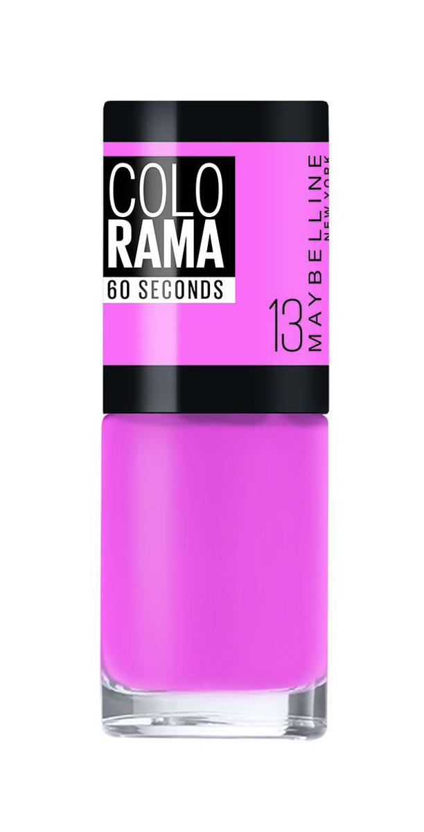 Maybelline New York Быстросохнущий Лак для ногтей Colorama, оттенок 13, Розовый сюрприз, 7 млB2805504 Maybelline New York Быстросохнущий Лак для ногтей Colorama, оттенок 13, Розовый сюрприз, 7 млB2805504Ультрамодные оттенки лаков для ногтей теперь можно встретить не только в профессиональных кейсах визажистов или на показах мод. Благодаря Colorama от Мэйбеллин Нью-Йорк, каждая девушка может быть в тренде и поражать окружающих своим неповторимым образом. Палитра оттенков лаков Colorama дает возможность выразить себя на все 100! Действительно яркий насыщенный цвет! Не бойся экспериментировать. Новая стильная упаковка, улучшенные оттенки, эксклюзивные коллекции, необычные текстуры и особое настроение!
