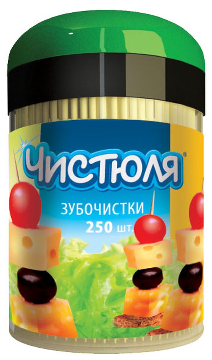 Зубочистки Чистюля, 250 штЗЧ003 Зубочистки Чистюля, 250 штЗЧ003Удобная упаковка: поворотная крышка с дозирующим отверстием.