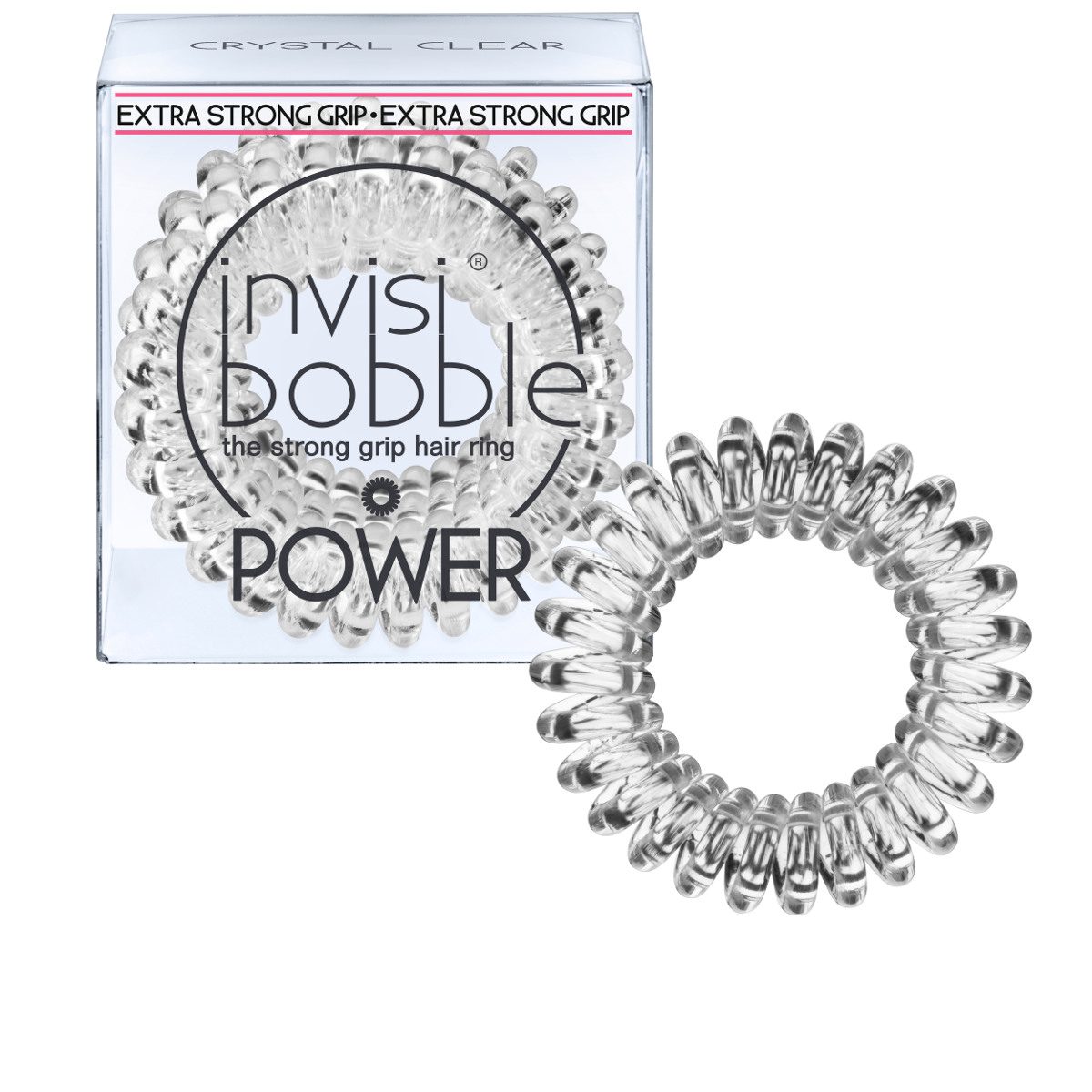 Invisibobble Резинка-браслет для волос Power Crystal Clear3053 Invisibobble Резинка-браслет для волос Power Crystal Clear3053Скрытую в элегантной высокой причёске или переливающуюся на солнце, скрепляя хвост - эту прозрачную резинку invisibobble crystal clear из коллекции POWER обожают все! Коллекция invisibobble POWER создана для всех, кто ведет активный образ жизни! Резинки-браслеты invisibobble POWER немного больше в размере, чем invisibobble ORIGINAL, а также имеют более плотные витки. Это позволяет плотно фиксировать волосы во время занятий спортом и активного отдыха. invisibobble POWER также идеальны для густых волос. Резинки-браслеты invisibobble подходят для всех типов волос, надежно фиксируют причёску, не оставляют заломов и не вызывают головную боль благодаря неравномерному распределению давления на волосы. Кроме того, они не намокают и не вызывают аллергию при контакте с кожей, поскольку изготовлены из искусственной смолы.
