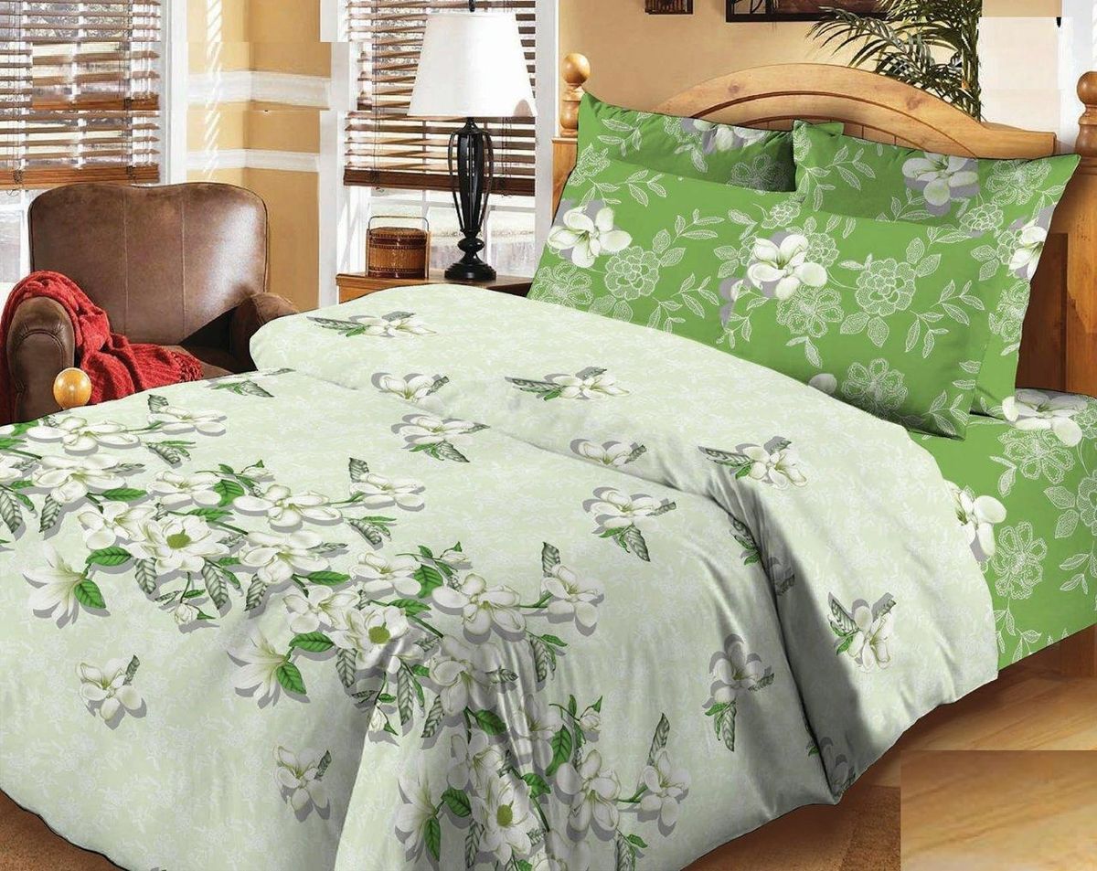 Комплект белья Liya Home Collection Яблоневый цвет, 2-спальный с евро простыней, наволочки 70x70, цвет: светло-зеленый1515150000052 Комплект белья Liya Home Collection Яблоневый цвет, 2-спальный с евро простыней, наволочки 70x70, цвет: светло-зеленый1515150000052Liya Tekstil производитель тканей и готовой продукции для дома.В нашем ассортименте комплекты постельного белья из - поплина ( 100% хлопок пл 115х125 гр/м2 ),- сатина ( 100% хлопок пл 130х140 гр/м2,) ,поликаттон (60%хлопка,40%пэ 115гр/м2), крашение реактив.Мы гарантируем ГОСТовский пошив наших комплектов, эксклюзивная упаковка которая пользуется спросом на рынке.