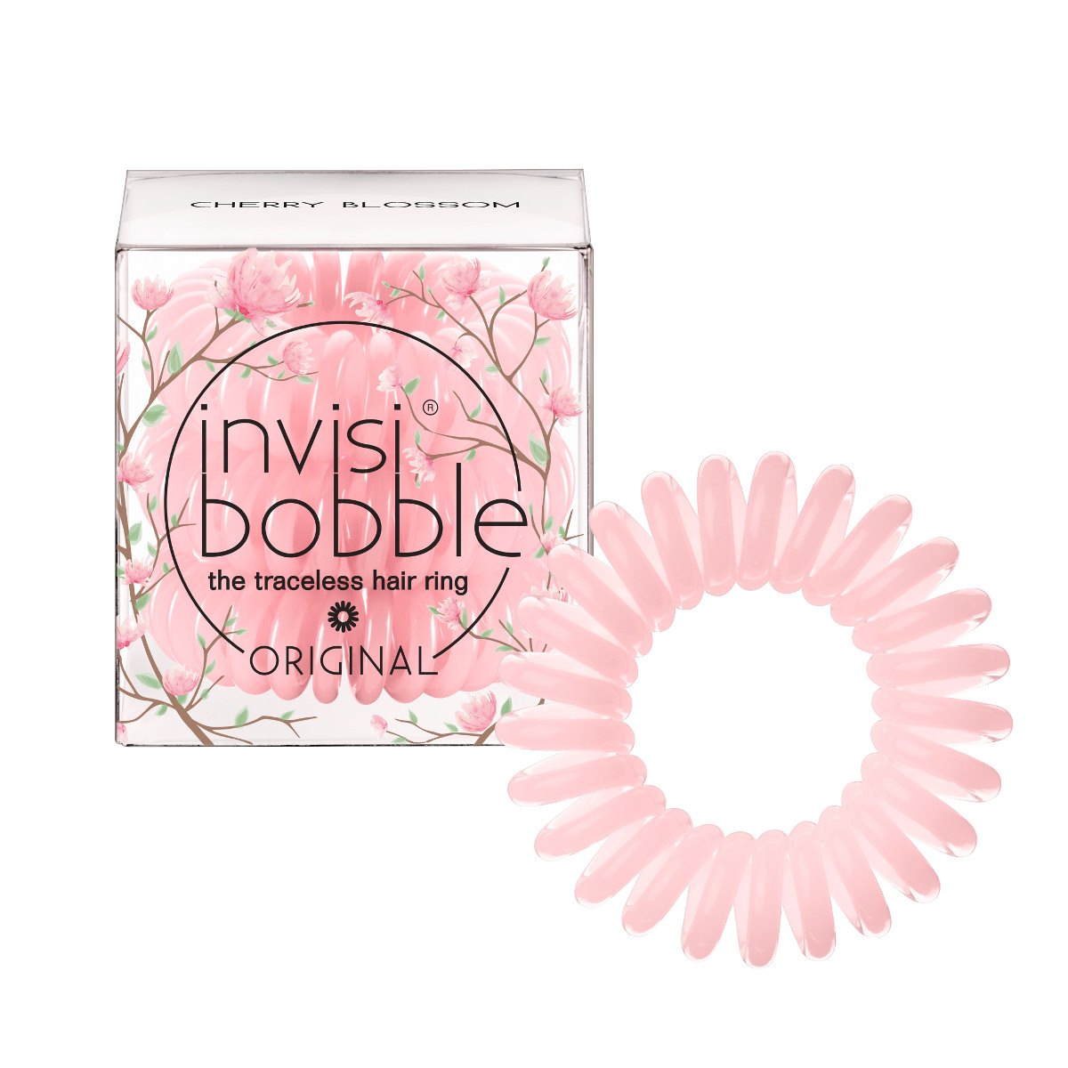 Invisibobble Резинка-браслет для волос Original Cherry Blossom, 3 шт.3059 Invisibobble Резинка-браслет для волос Original Cherry Blossom, 3 шт.3059Оригинальные резинки-браслеты invisibobble в форме телефонного шнура, созданные в Германии. Резинки из коллекции Secret Garden - незаменимый аксессуар для горячего периода летних фестивалей. Добавить в жизнь немного цветущей Японии? Оттенку Цветущая вишня это под силу! Резинки-браслеты invisibobble подходят для всех типов волос, надежно фиксируют причёску, не оставляют заломов и не вызывают головную боль благодаря неравномерному распределению давления на волосы. Кроме того, они не намокают и не вызывают аллергию при контакте с кожей, поскольку изготовлены из искусственной смолы.