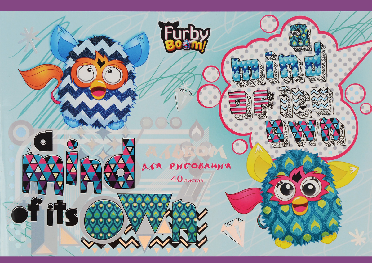 Канц-Эксмо Альбом для рисования Furby Непоседы 40 листовАФ401222 Канц-Эксмо Альбом для рисования Furby Непоседы 40 листовАФ401222Альбом для рисования Канц-Эксмо Furby Непоседы непременно порадует вашего малыша и вдохновит его на творчество. Яркая креативная обложка привлечет внимание юного художника. Обложка альбома выполнена из мелованного картона с тиснением фольгой и сплошным глянцевым лакированием. Внутренний блок содержит 40 листов на скрепках и изготовлен из высококачественной плотной бумаги, что гарантирует чистоту рисунков, высокое качество и комфорт при рисовании. Рисование поможет раскрыть таланты малыша, а также способствует развитию мелкой моторики и художественного вкуса. А с альбомом для рисования Канц-Эксмо Furby Непоседы рисовать легко и приятно! Рекомендуемый возраст: от 6 лет.