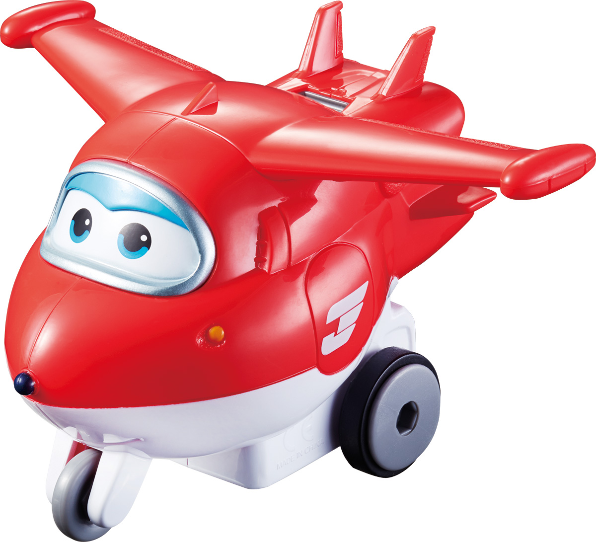 Super Wings Инерционный самолет ДжеттYW710110 Super Wings Инерционный самолет ДжеттYW710110Инерционный самолет Super Wings Джетт потрясающий подарок для маленьких любителей команды трансформеров с крыльями. Теперь вы сами выбираете, в какую страну отправится красно-белый реактивный самолет, и какие приключения ждут его вместе с друзьями Super Wings! Просто поставьте самолет на ровную поверхность, отведите назад, отпустите и забавный летающий курьер понесется вперед сам. Совершенно точно, Джетт готов доставить посылку вовремя всегда!