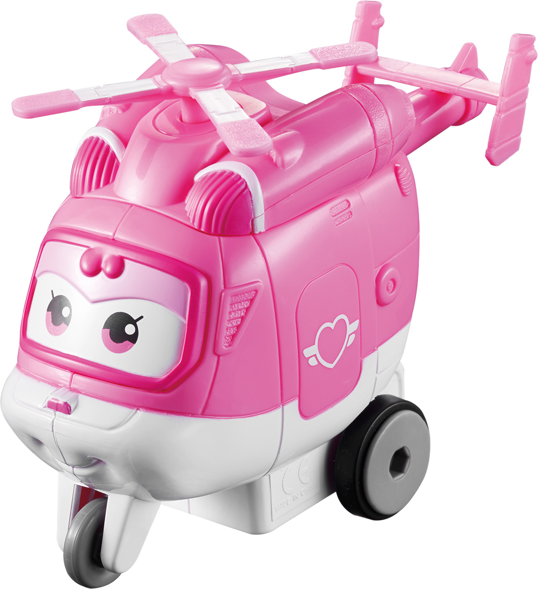 Super Wings Самолет инерционный ДиззиYW710140 Super Wings Самолет инерционный ДиззиYW710140Инерционный самолет Super Wings Диззи надолго займет внимание вашего ребенка. Игрушка выполнена из безопасного пластика в виде самолета по имени Диззи, полностью повторяющего героиню популярного мультсериала «Super Wings». Джетт, Донни, Диззи, Джером и Пол доставляют ценные посылки мальчикам и девочкам в любую точку земного шара. Отважные герои учат ребят находить решения для непростых задач: от лепки китайских пельменей до спасения людей от извержения гавайского вулкана. Героиня Диззи всегда готова прийти на помощь. Она всегда спасает Джетта и ребят. Она добрая и учит ребят быть заботливыми и внимательными к другим. За счет наличия инерционного механизма, разогнав и отпустив самолетик, можно моделировать разные сюжеты в зависимости от того куда полетит героиня. Эта игрушка непременно понравится вашему малышу, ведь она развивает любознательность, пространственное мышление, логику и мелкую моторику рук.