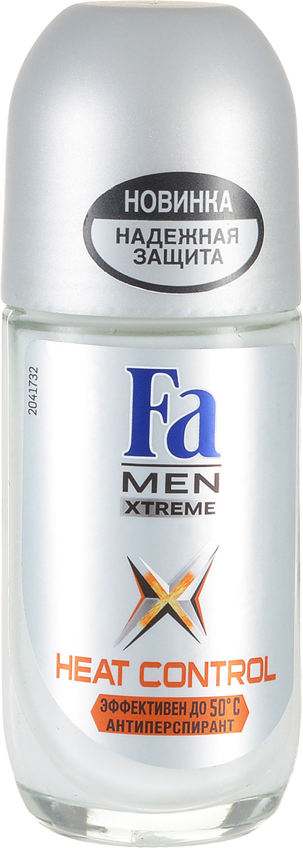 FA MEN Xtreme Дезодорант роликовый Heat Control, 50 мл120854386 FA MEN Xtreme Дезодорант роликовый Heat Control, 50 мл120854386Fa MEN антиперспирант Xtreme Heat Control. При повышении температуры усовершенствованная формула усиливает уровень защиты для экстремального контроля над потом в любой ситуации. Клинические испытания доказали эффективную защиту против пота и запаха, даже в экстремально жарких условиях. Протестирован при t до 50°C. Также почувствуйте экстремальную свежесть, принимая душ с гелем для душа Fa Men Xtreme.