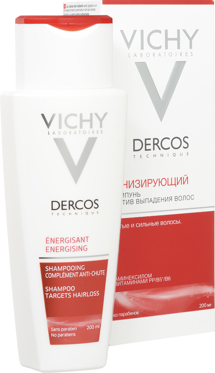 Vichy Шампунь тонизирующий от выпадения волос Dercos, 200 мл7558694 Vichy Шампунь тонизирующий от выпадения волос Dercos, 200 мл7558694После использования 78% людей подтвердили, что выпадение волос уменьшилось и волосы стали более сильными, 76% подтвердили, что волосы приобрели жизненную силу. Служит отличным дополнением к средству против выпадения волос DERCOS AMINEXIL SP 94 для мужчин и для женщин, а также может использоваться в качестве самостоятельного средства профилактического действия.