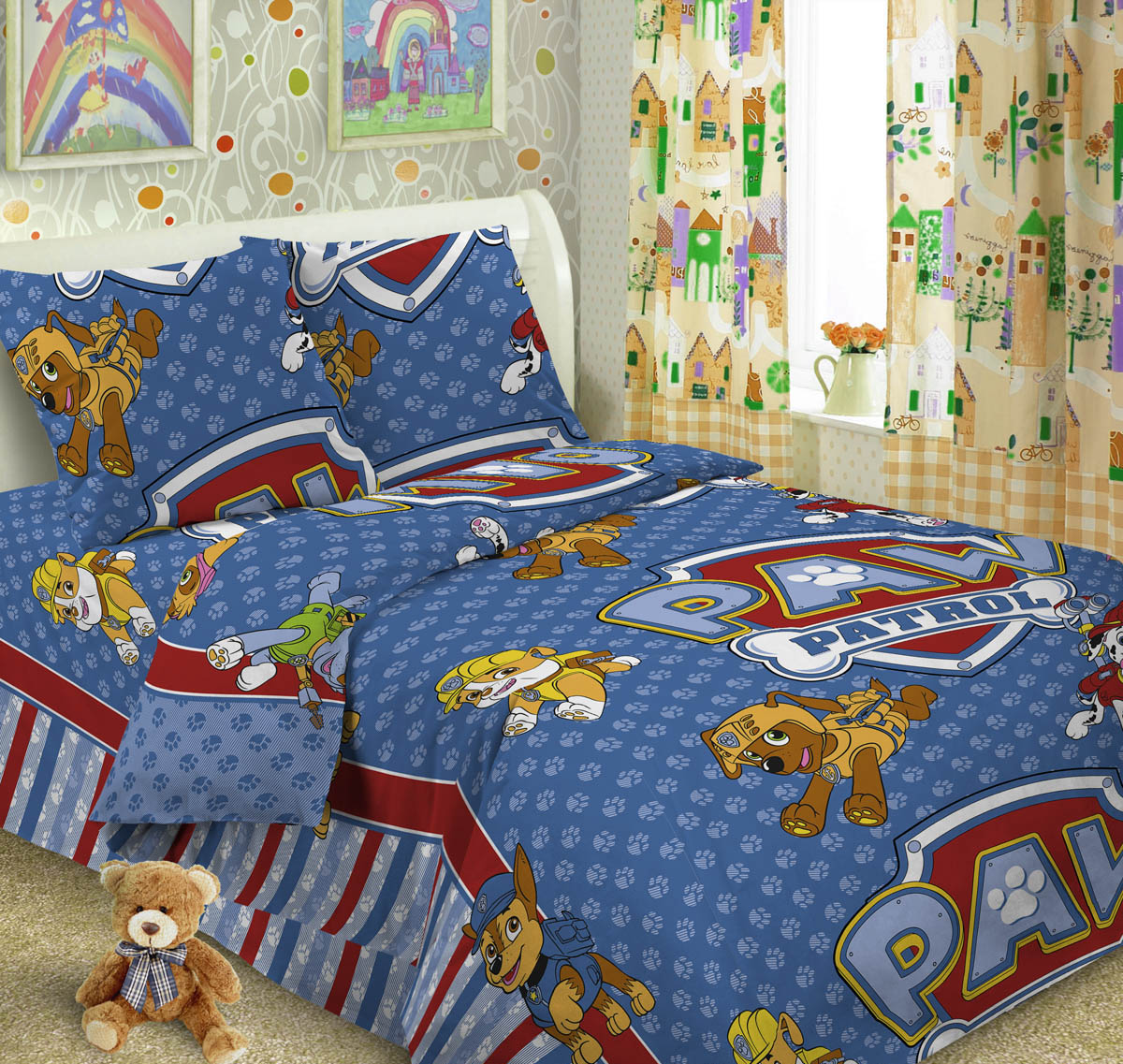 Letto Комплект детского постельного белья Догги цвет голубойdoggy_blue50 Letto Комплект детского постельного белья Догги цвет голубойdoggy_blue50Letto.kids - это веселые детские и подростковые дизайны, в хлопковом исполнении с хорошими устойчивыми красителями и все это по очень доступной цене! Такое белье прослужит долго и выдержит много стирок. Рисунок на наволочке может отличаться от представленного на фото. Пододеяльник 143х215 см, простынь 148х215 см, наволочка 50х70 см