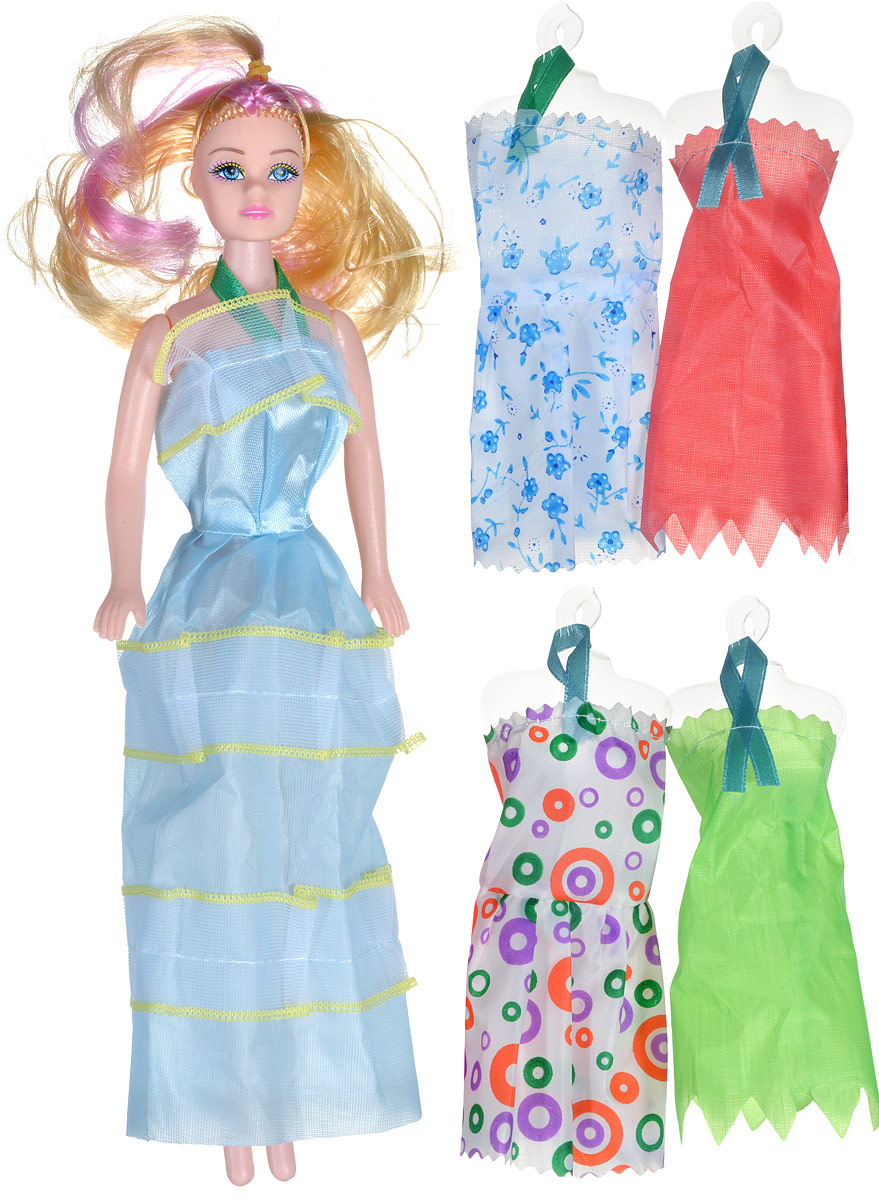 Shantou Кукла Modern Hello GirlS399-H43076 Shantou Кукла Modern Hello GirlS399-H43076Кукла Shantou Modern Hello Girl непременно порадует вашу дочурку. Кукла изготовлена из безопасного материала. У нее длинные светлые волосы с розовыми прядями, которые ваша малышка непременно полюбит расчесывать и придумывать из них различные прически. Кукла одета в длинное голубое платье. Голова и ручки куклы подвижны. Кукла не может стоять самостоятельно. В комплект к кукле входят четыре дополнительных наряда. Порадуйте своего ребенка таким замечательным подарком!