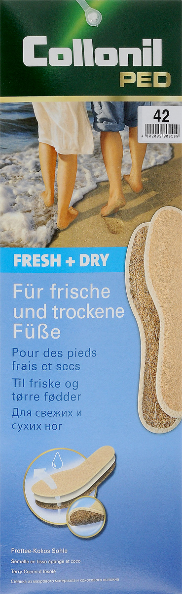 Стелька Collonil Fresh & Dry. Размер 429033 420 Стелька Collonil Fresh & Dry. Размер 429033 420Стелька из хлопчатобумажной махровой ткани и воздушных кокосовых волокон