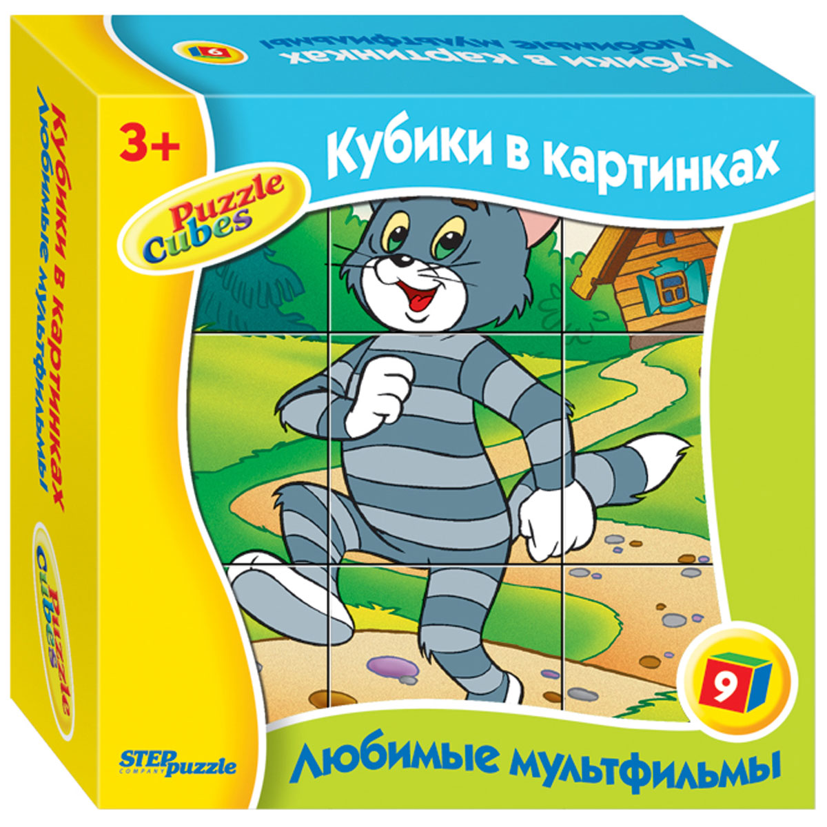Step Puzzle Кубики Кот Матроскин87312 Step Puzzle Кубики Кот Матроскин87312С помощью кубиков Step Puzzle Кот Матроскин ребенок сможет собрать целых шесть красочных картинок с героями из любимых мультфильмов. Игра с кубиками развивает зрительное восприятие, наблюдательность, мелкую моторику рук и произвольные движения. Ребенок научится складывать целостный образ из частей, определять недостающие детали изображения. Это прекрасный комплект для развлечения и времяпрепровождения с пользой для малыша.