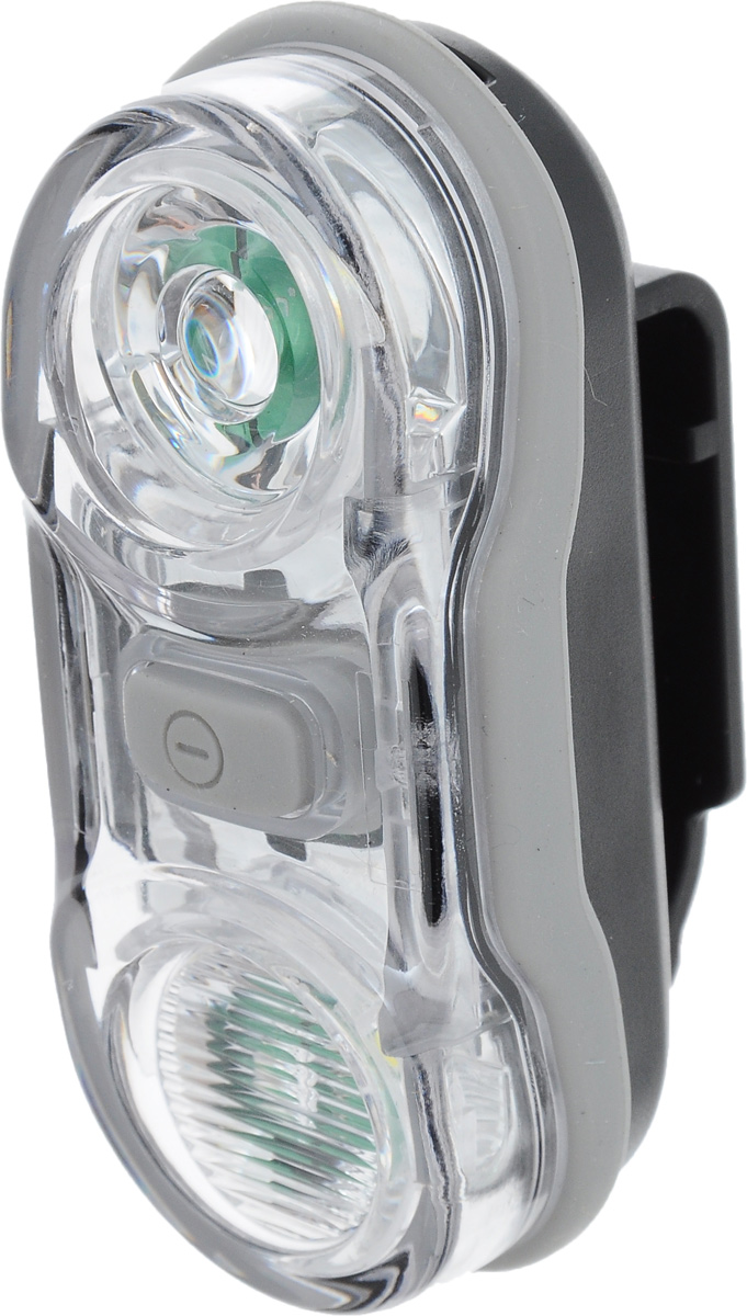 Фонарь велосипедный D-Light CG-405W, габаритный, передний, цвет: черный, серыйCG-405W-Black Фонарь велосипедный D-Light CG-405W, габаритный, передний, цвет: черный, серыйCG-405W-BlackПередний габаритный велофонарь D-Light CG-405W предназначен для обеспечения большей безопасности при поездках в темное время суток. Он легко крепится и снимается без дополнительных инструментов. Корпус изделия выполнен из прочного пластика. Фонарь имеет 3 режима: мигание и 2 яркости свечения. Он водонепроницаем, оснащен 2 светодиодами мощностью по 0,5 Вт. Фонарь питается от 2 батарей типа AAA (входят в комплект). Время свечения в разных режимах: 6+ ч и 12 ч. Время мигания: 17+ ч. Размер фонаря (без учета креплений): 7,5 х 3,1 х 2,7 см.