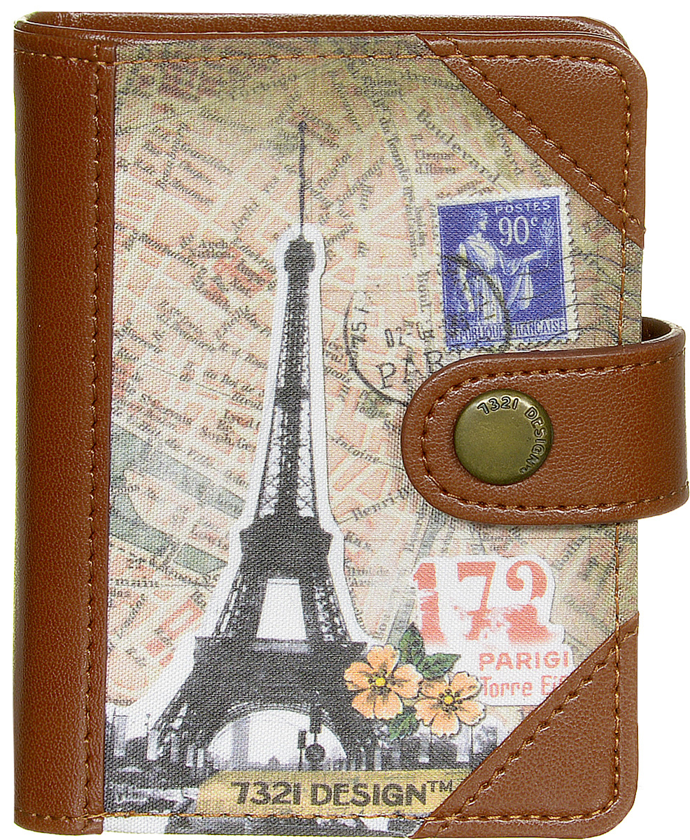 Кошелек женский Kawaii Factory 1900s style Paris, цвет: коричневый. KW057-000415KW057-000415 Кошелек женский Kawaii Factory 1900s style Paris, цвет: коричневый. KW057-000415KW057-000415Креативный и яркий кошелек 1900s style Paris от Kawaii Factory - воплощение очарования Парижа начала ХХ века! Дизайнеры постарались упомянуть все узнаваемые символы этого романтичного города. Женский кошелек и визитница два в одном - в нем есть отделение для банкнот и кармашек для мелочи, закрывающийся клапаном на кнопку. Кошелек закрывается хлястиком на кнопку и оснащен также вкладышем для визиток и карт из прозрачного ПВХ, который содержит 10 файлов. Такой кошелек станет прекрасным и стильным подарком для любителей оригинальных аксессуаров, определенно поднимет настроение и выделит из толпы.