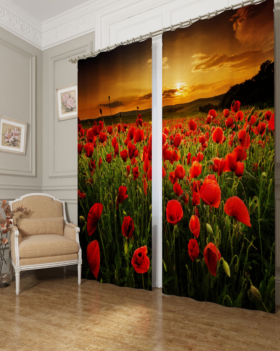 Комплект фотоштор Сирень Природа на закате, на ленте, высота 260 см02161-ФШ-БЛ-001 Комплект фотоштор Сирень Природа на закате, на ленте, высота 260 см02161-ФШ-БЛ-001Фотошторы Сирень Природа на закате, выполненные из блэкаута, отлично дополнят украшение любого интерьера. Блэкаут - это трехслойная светонепроницаемая ткань - 100% полиэстер, по структуре напоминает плотный хлопок, очень мягкий,с небольшим сероватым оттенком из-за черной нити, входящей в состав ткани. Блэкаут не требует особого ухода, хорошо драпируется. Пропускает солнечные лучи не более 5%. Крепление на карниз при помощи шторной ленты на крючки. В комплекте 2 шторы. Ширина одного полотна: 145 см. Высота штор: 260 см. Рекомендации по уходу: стирка при 30 градусах, гладить при температуре до 110 градусов. Изображение на мониторе может немного отличаться от реального.