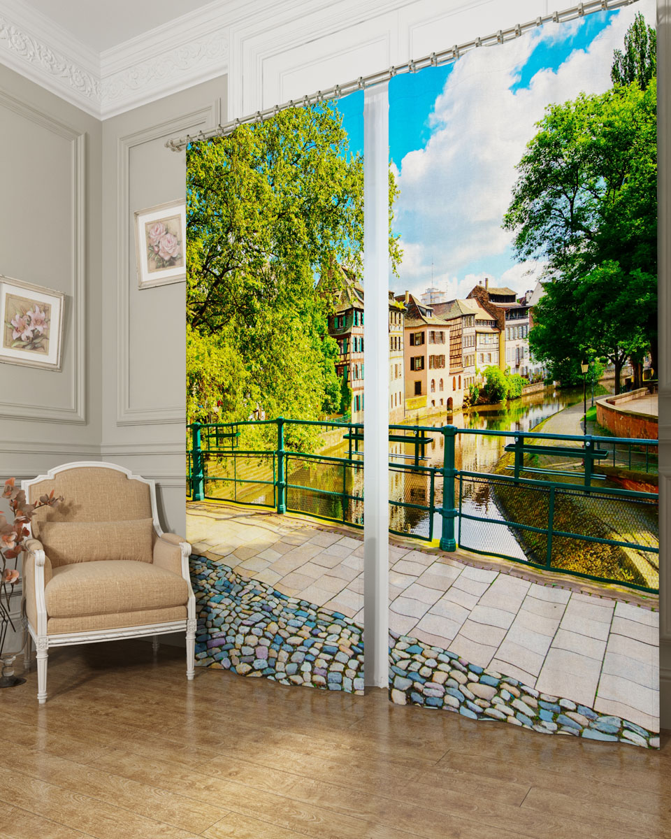 Комплект фотоштор Сирень Прогулка по Баварии, на ленте, высота 260 см. 03890-ФШ-БЛ-00103890-ФШ-БЛ-001 Комплект фотоштор Сирень Прогулка по Баварии, на ленте, высота 260 см. 03890-ФШ-БЛ-00103890-ФШ-БЛ-001Фотошторы Сирень Прогулка по Баварии, выполненные из блэкаута, отлично дополнят украшение любого интерьера. Блэкаут - это трехслойная светонепроницаемая ткань - 100% полиэстер, по структуре напоминает плотный хлопок, очень мягкий,с небольшим сероватым оттенком из-за черной нити, входящей в состав ткани. Блэкаут не требует особого ухода, хорошо драпируется. Пропускает солнечные лучи не более 5%. Крепление на карниз при помощи шторной ленты на крючки. В комплекте 2 шторы. Ширина одного полотна: 145 см. Высота штор: 260 см. Рекомендации по уходу: стирка при 30 градусах, гладить при температуре до 110 градусов. Изображение на мониторе может немного отличаться от реального.