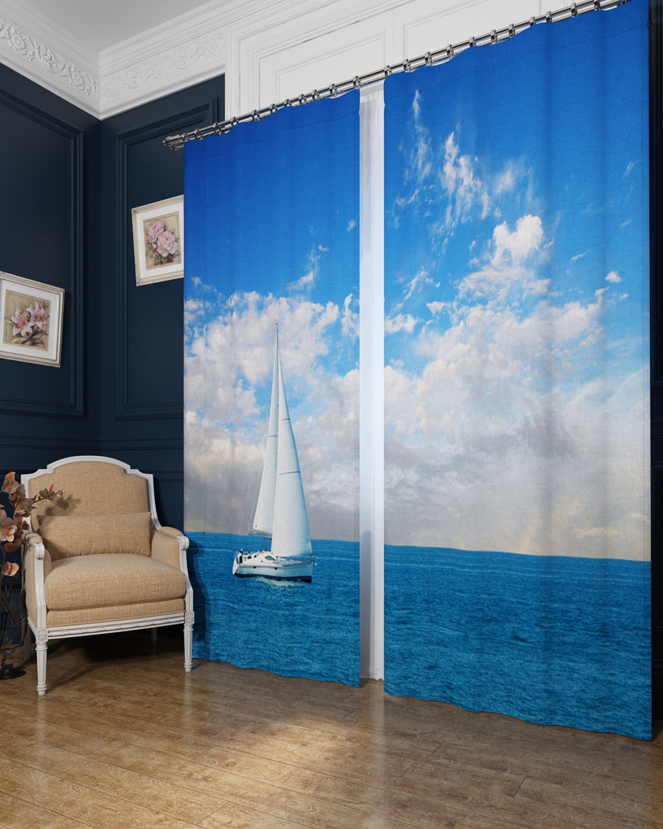 Комплект фотоштор Сирень Яхта, на ленте, высота 260 см04686-ФШ-БЛ-001 Комплект фотоштор Сирень Яхта, на ленте, высота 260 см04686-ФШ-БЛ-001Фотошторы Сирень Яхта, выполненные из блэкаута, отлично дополнят украшение любого интерьера. Блэкаут - это трехслойная светонепроницаемая ткань - 100% полиэстер, по структуре напоминает плотный хлопок, очень мягкий,с небольшим сероватым оттенком из-за черной нити, входящей в состав ткани. Блэкаут не требует особого ухода, хорошо драпируется. Пропускает солнечные лучи не более 5%. Крепление на карниз при помощи шторной ленты на крючки. В комплекте 2 шторы. Ширина одного полотна: 145 см. Высота штор: 260 см. Рекомендации по уходу: стирка при 30 градусах, гладить при температуре до 110 градусов. Изображение на мониторе может немного отличаться от реального.