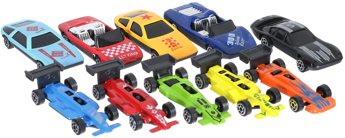 Shantou Набор машинок City Racer 10 штG100-H36028 Shantou Набор машинок City Racer 10 штG100-H36028Набор машинок Shantou City Racer понравится любому мальчику. В набор входят 10 спортивных и гоночных автомобилей. Каждая машинка имеет индивидуальную форму и раскраску. Машинки изготовлены из качественных и безопасных материалов. Имея такой автопарк, можно устраивать соревнования и гонки с друзьями. Благодаря разнообразию моделей и цветов скучать будет некогда.